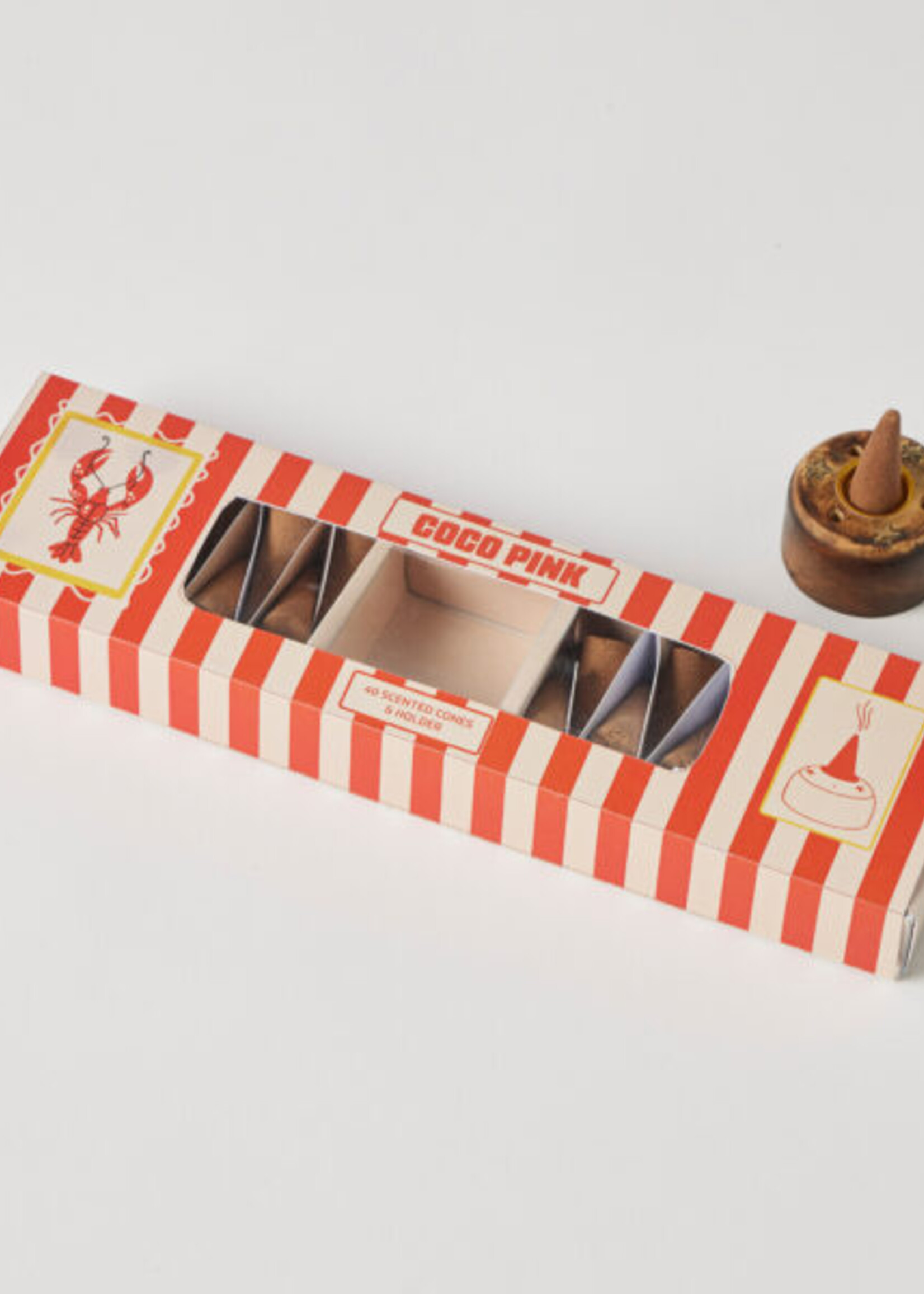 Coco Pink Scented 40pc  Cones