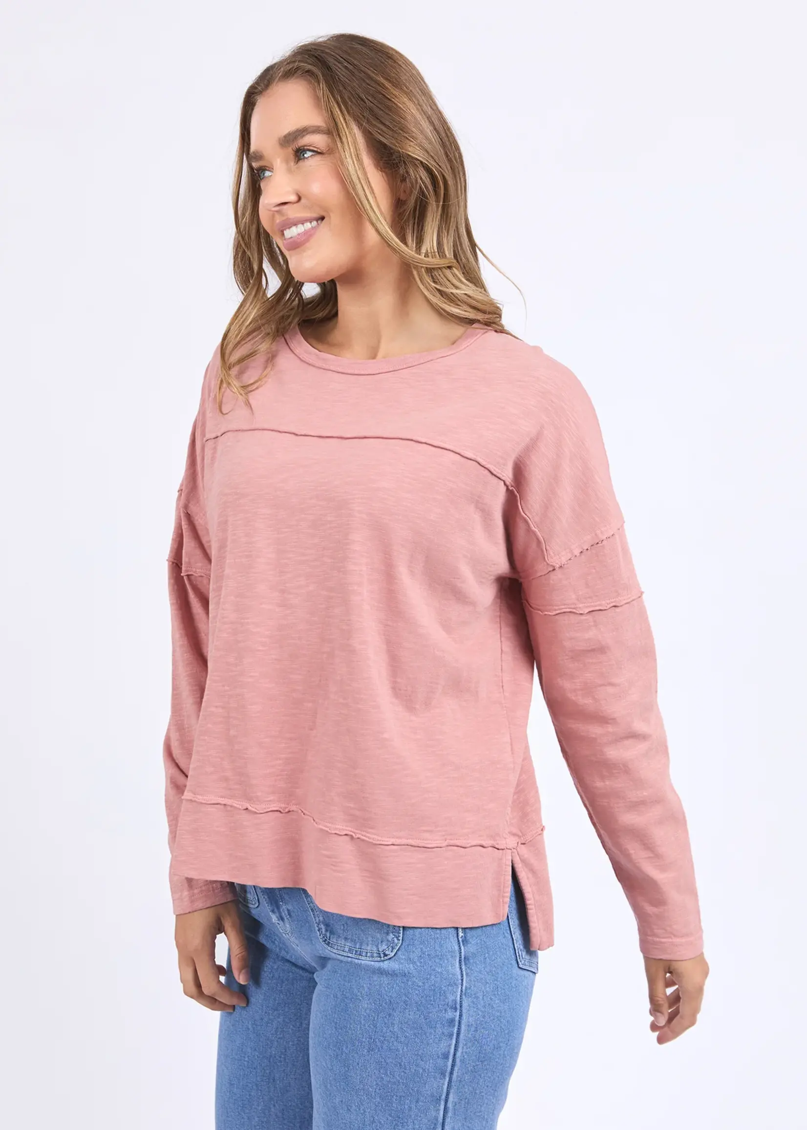 Foxwood Jayne Throw On Top - Ash Rose