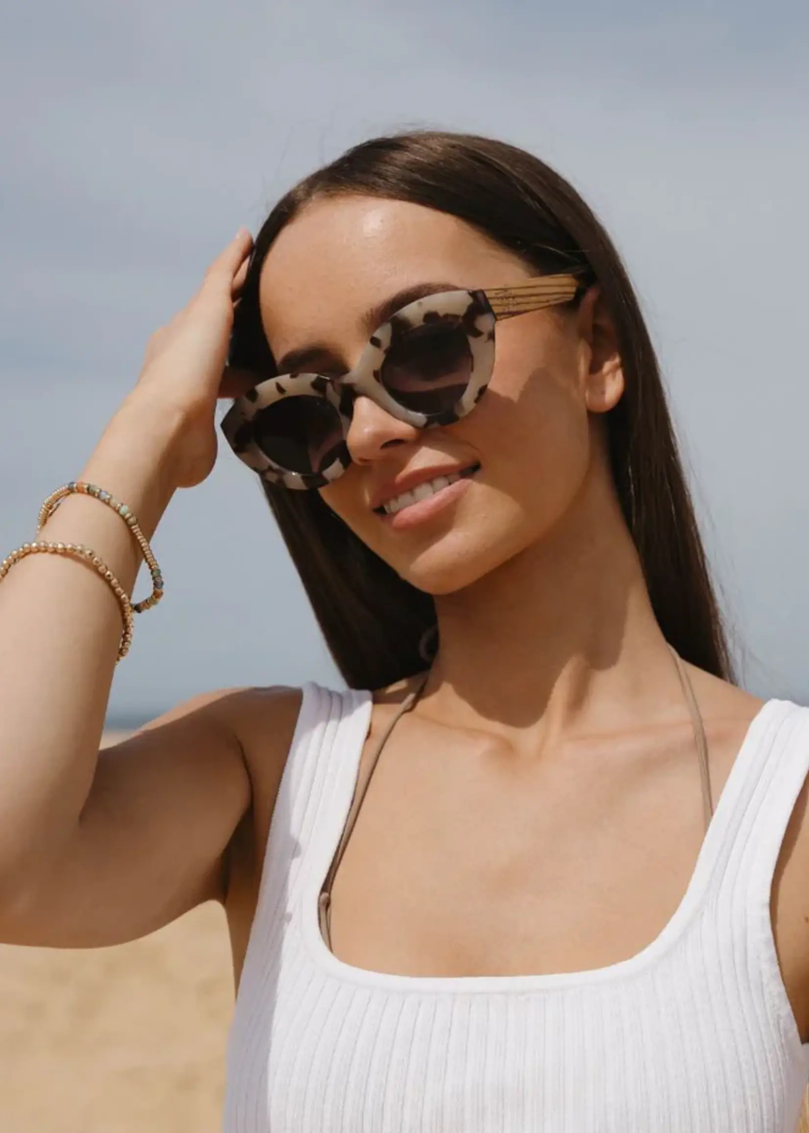 Stevie Ivory Tort Sunglasses