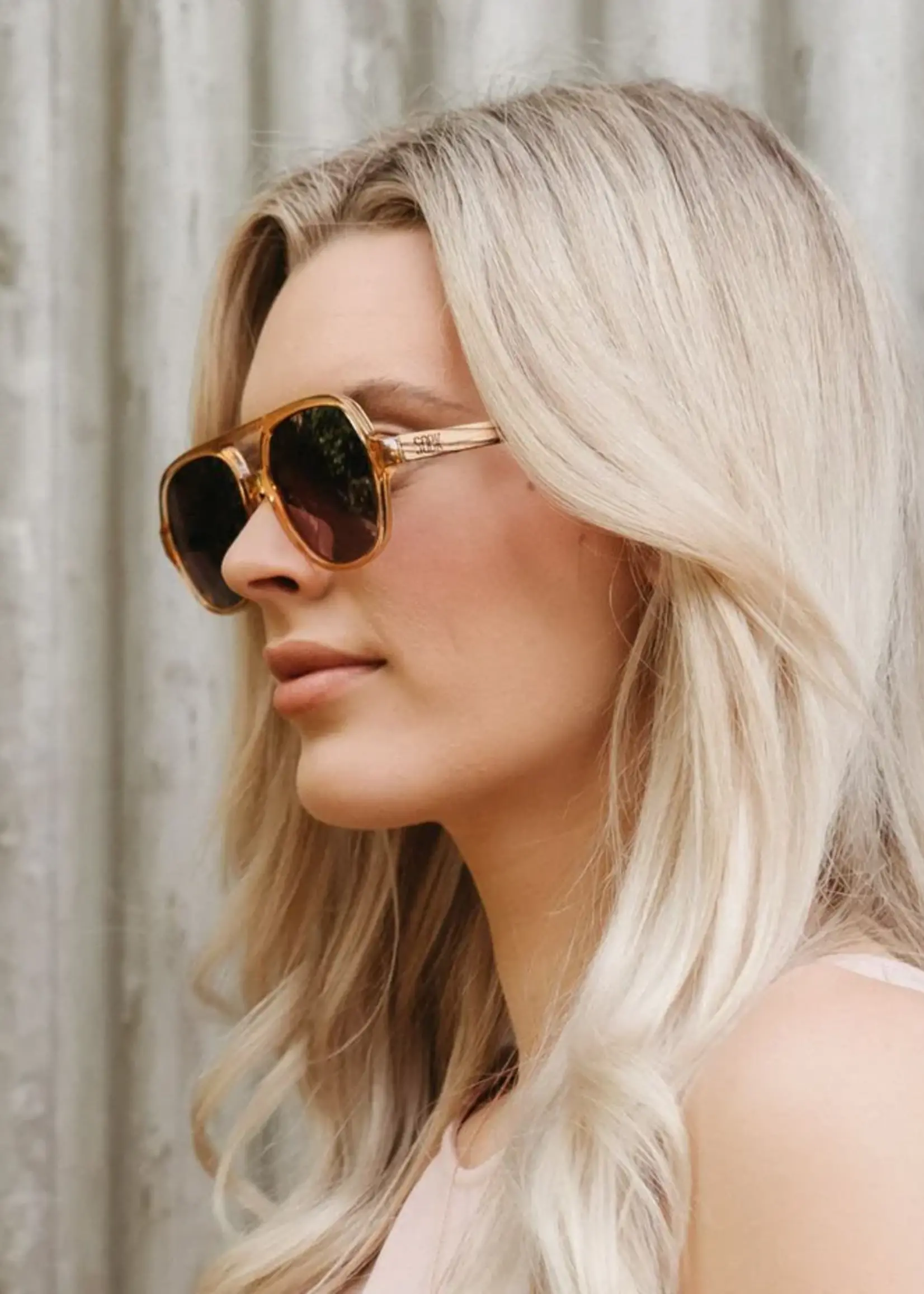 Billy Clear Brown Sunglasses