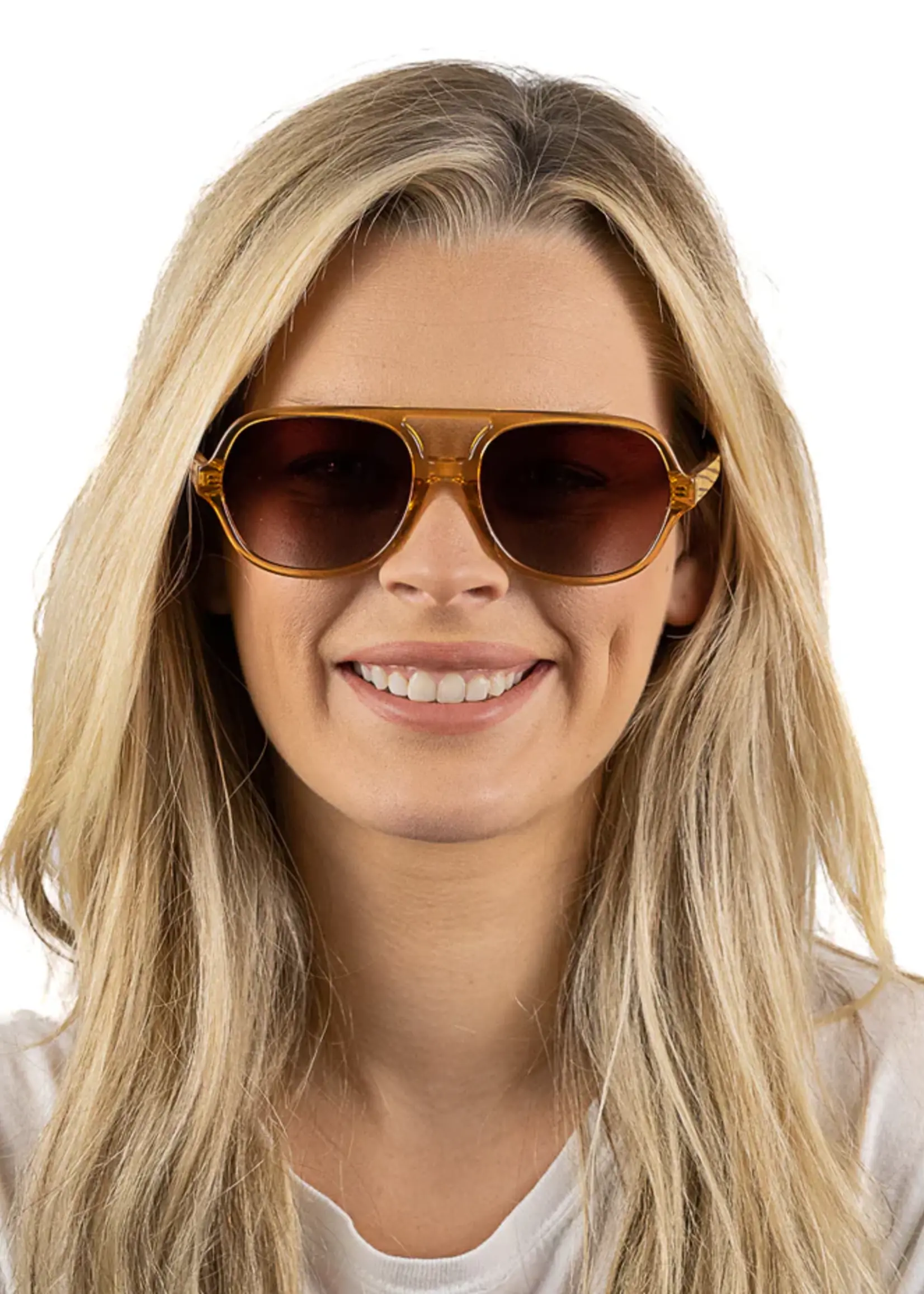 Billy Clear Brown Sunglasses