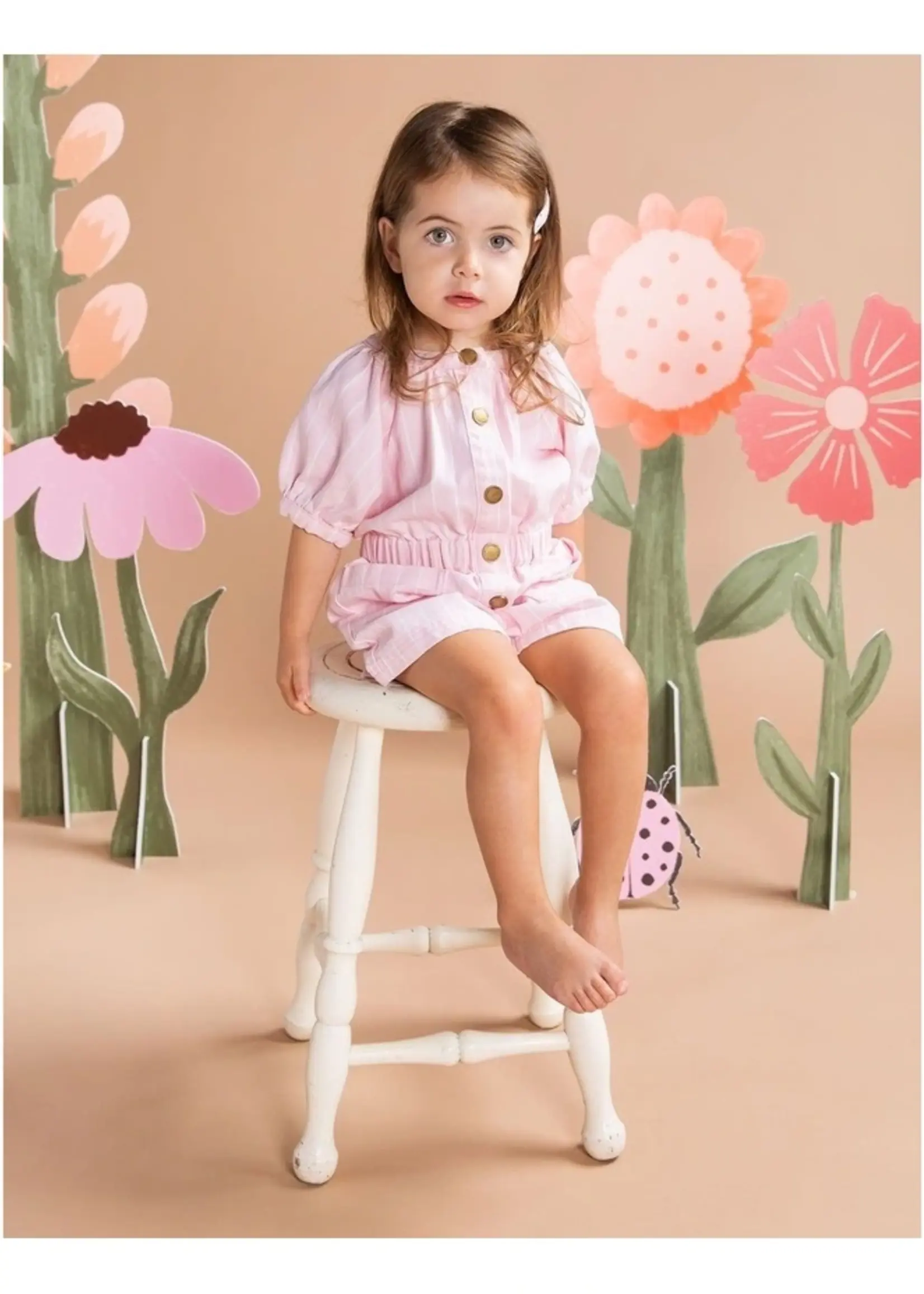 Animal Crackers Penny Playsuit - Pink