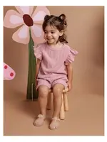 Animal Crackers Textured Top - Pink