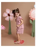 Animal Crackers Textured Short - Pink