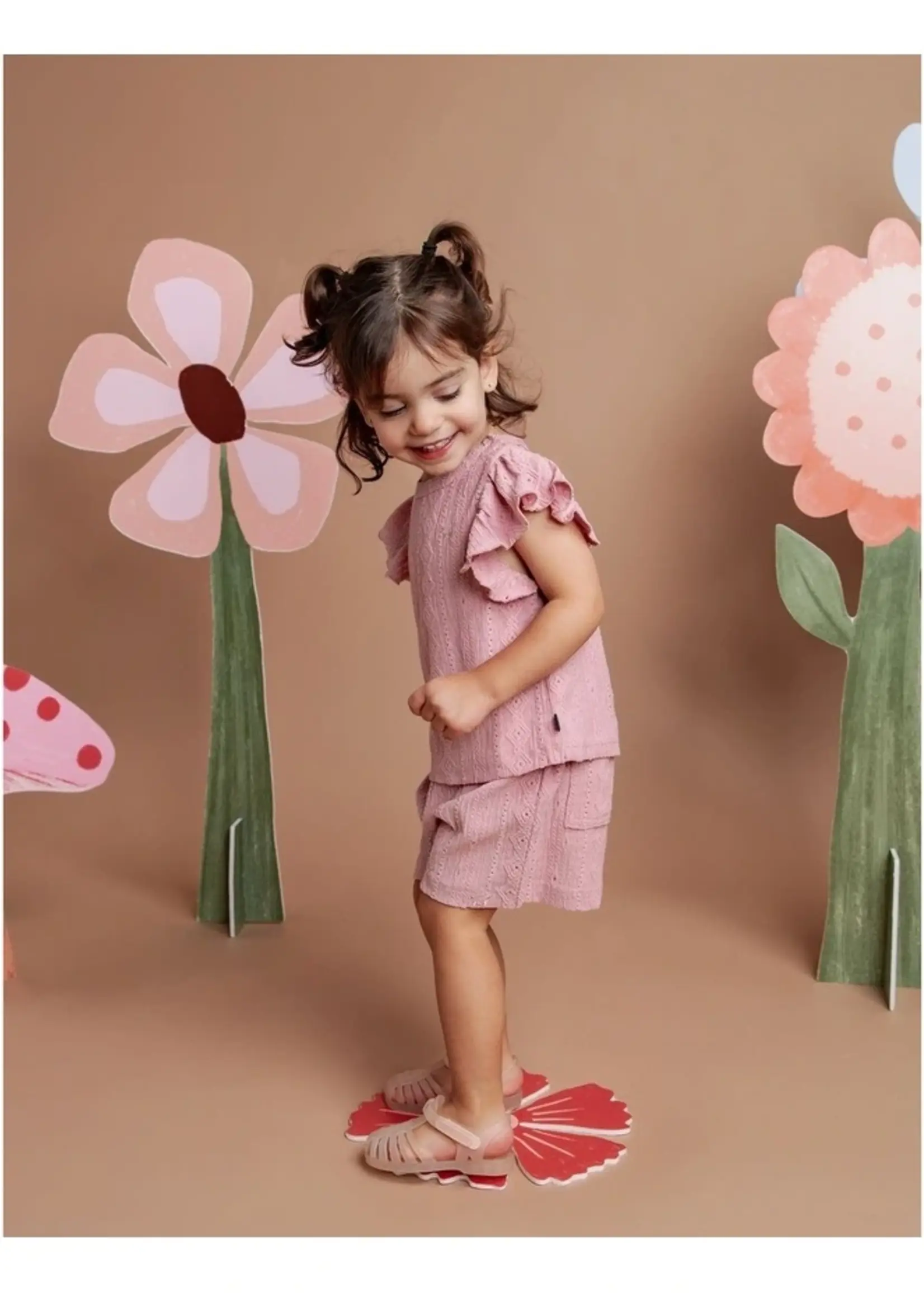 Animal Crackers Textured Short - Pink