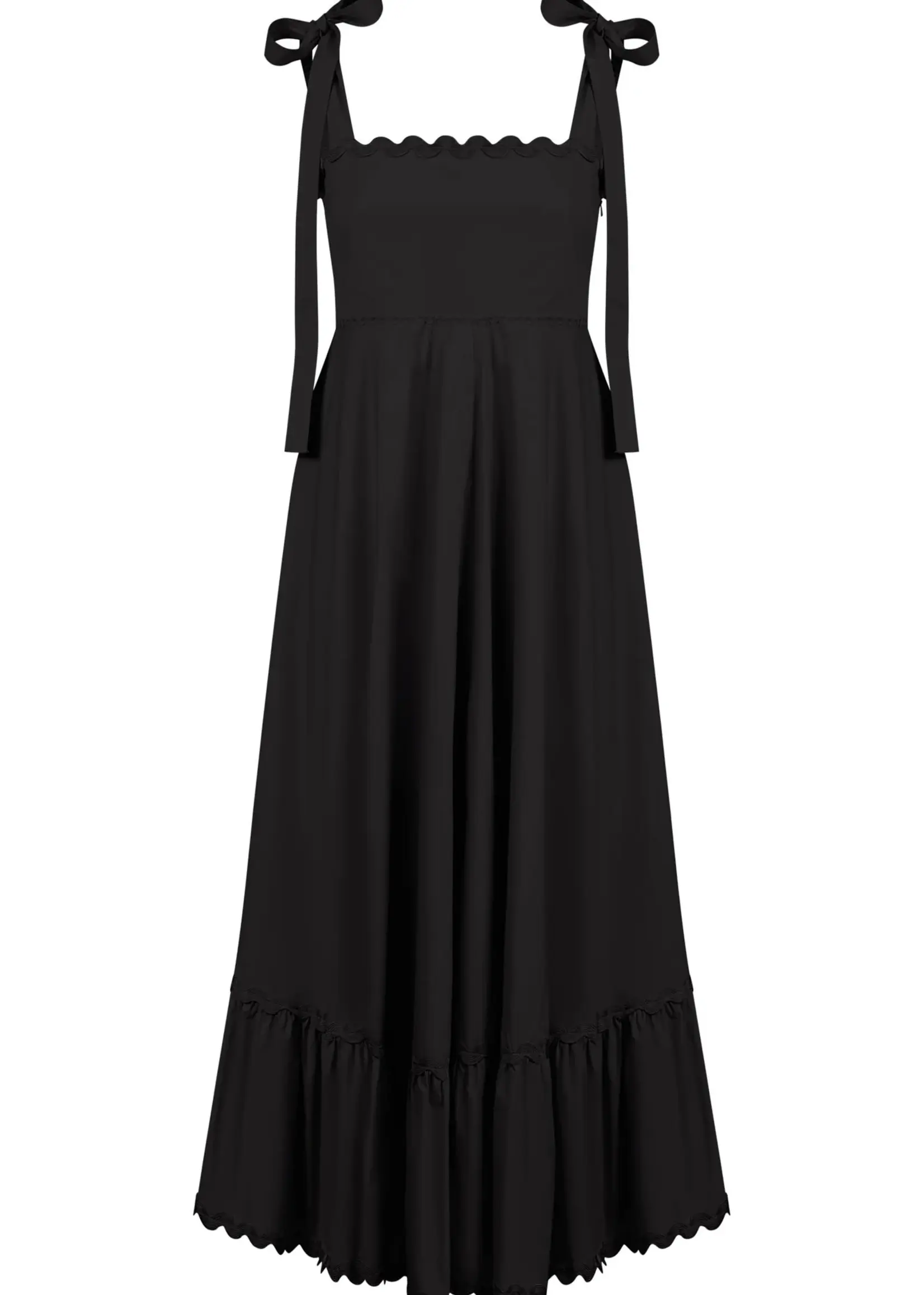 Haven Brasilia Tie Maxi Dress - Black