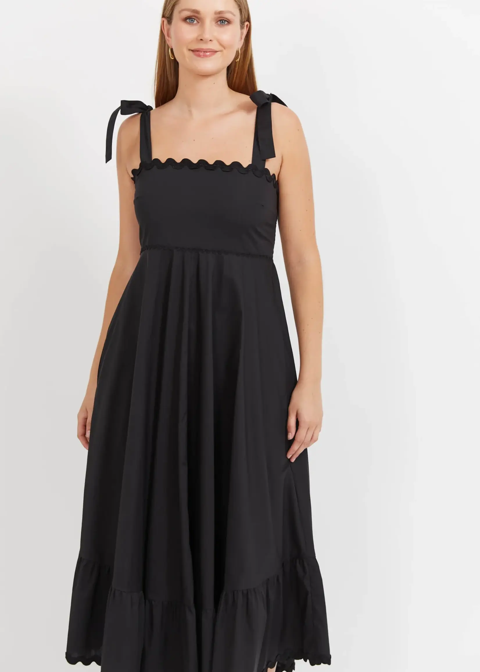 Haven Brasilia Tie Maxi Dress - Black