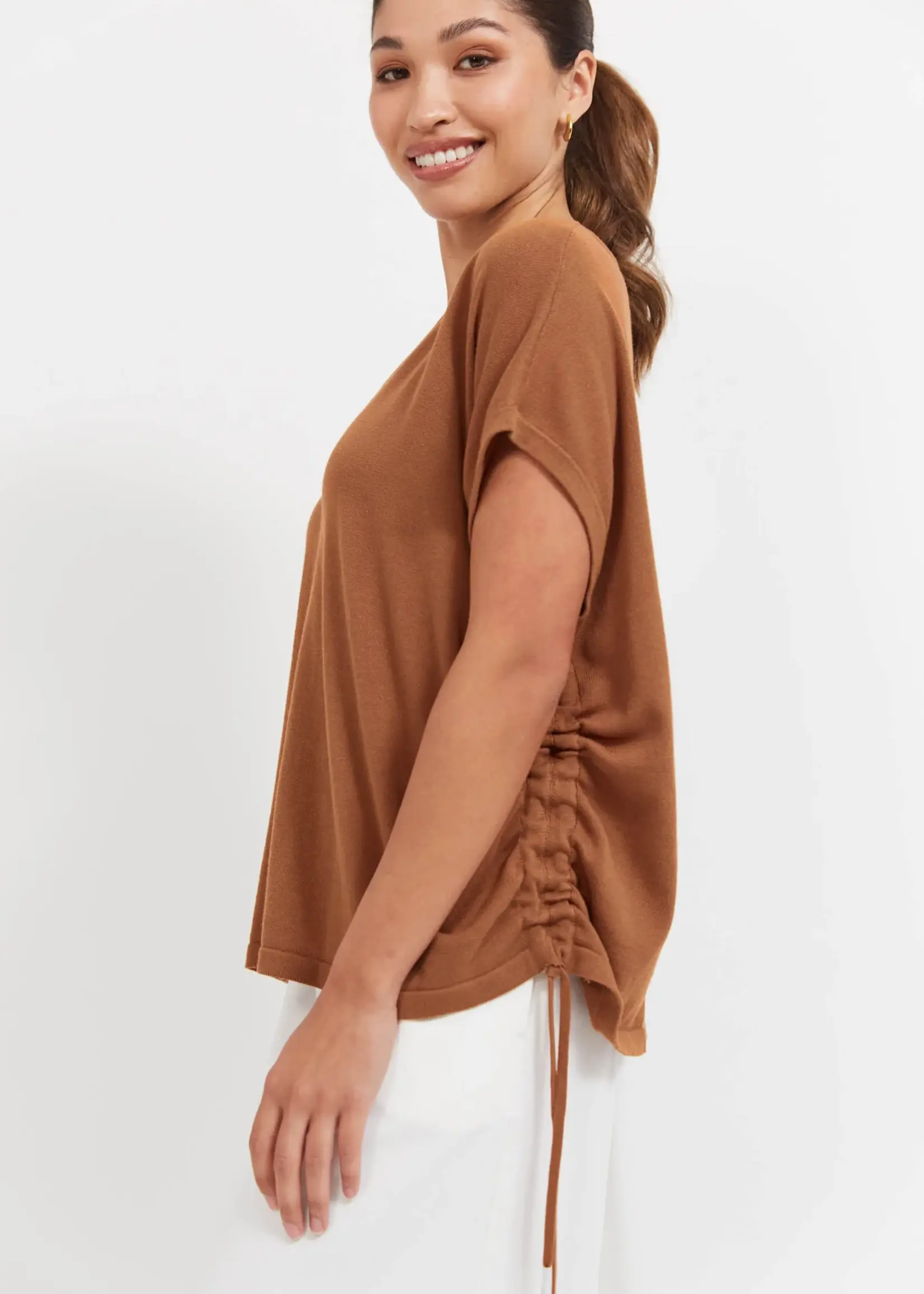 Haven Haiti Tie Knit Top - Tan