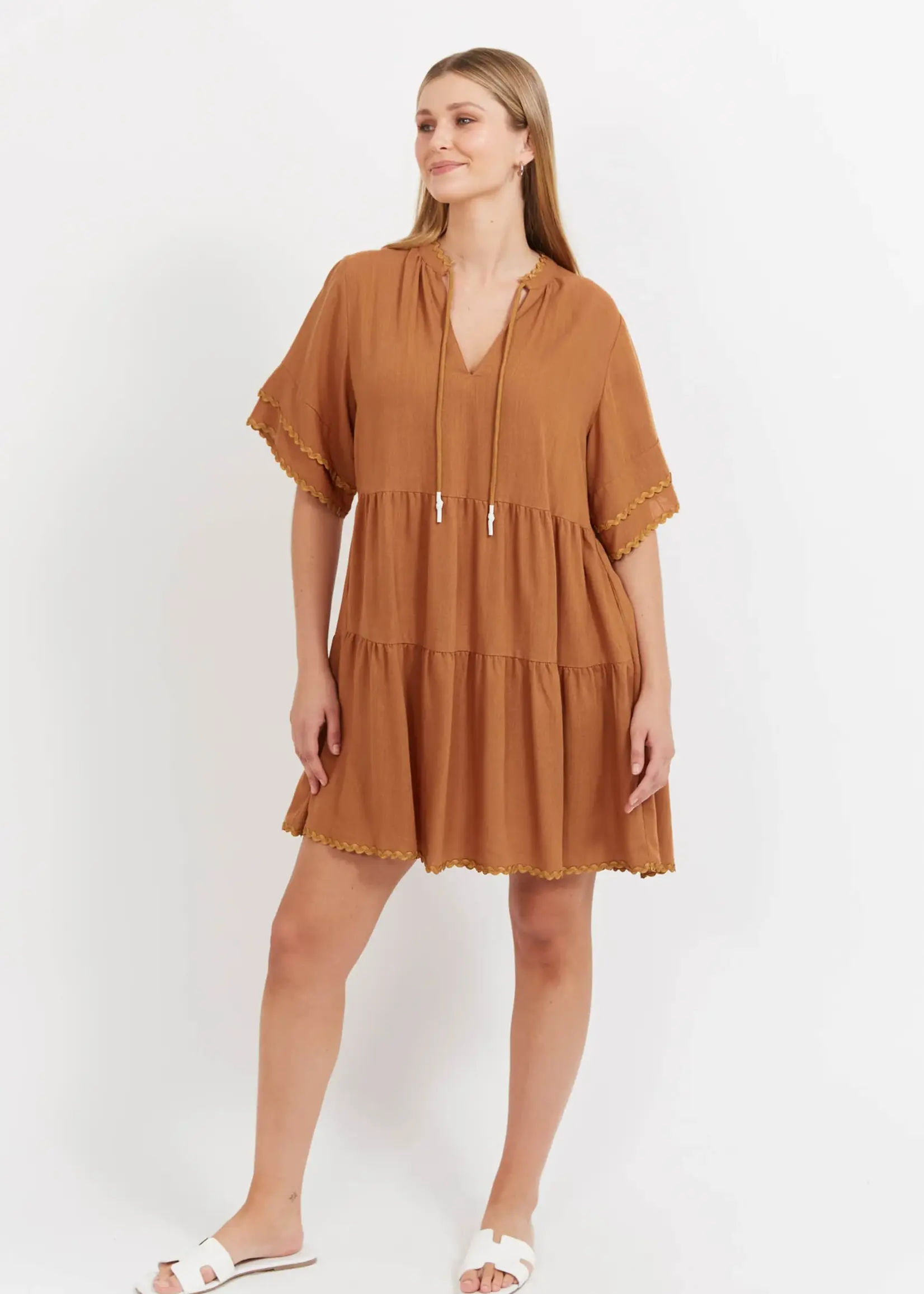 Haven Haiti Dress - Tan
