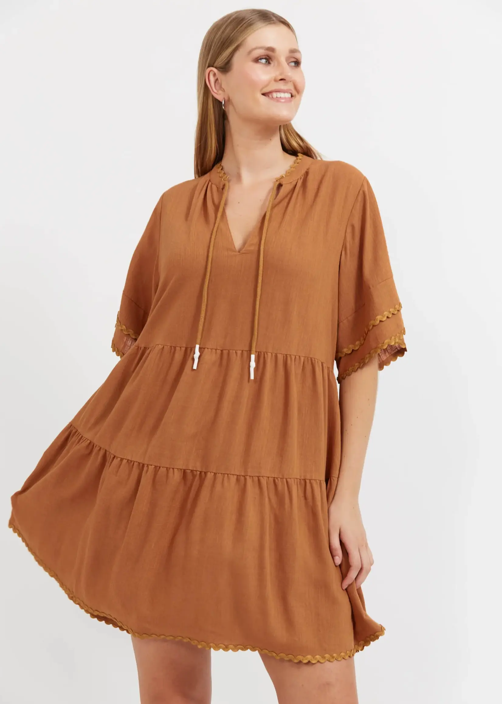 Haven Haiti Dress - Tan
