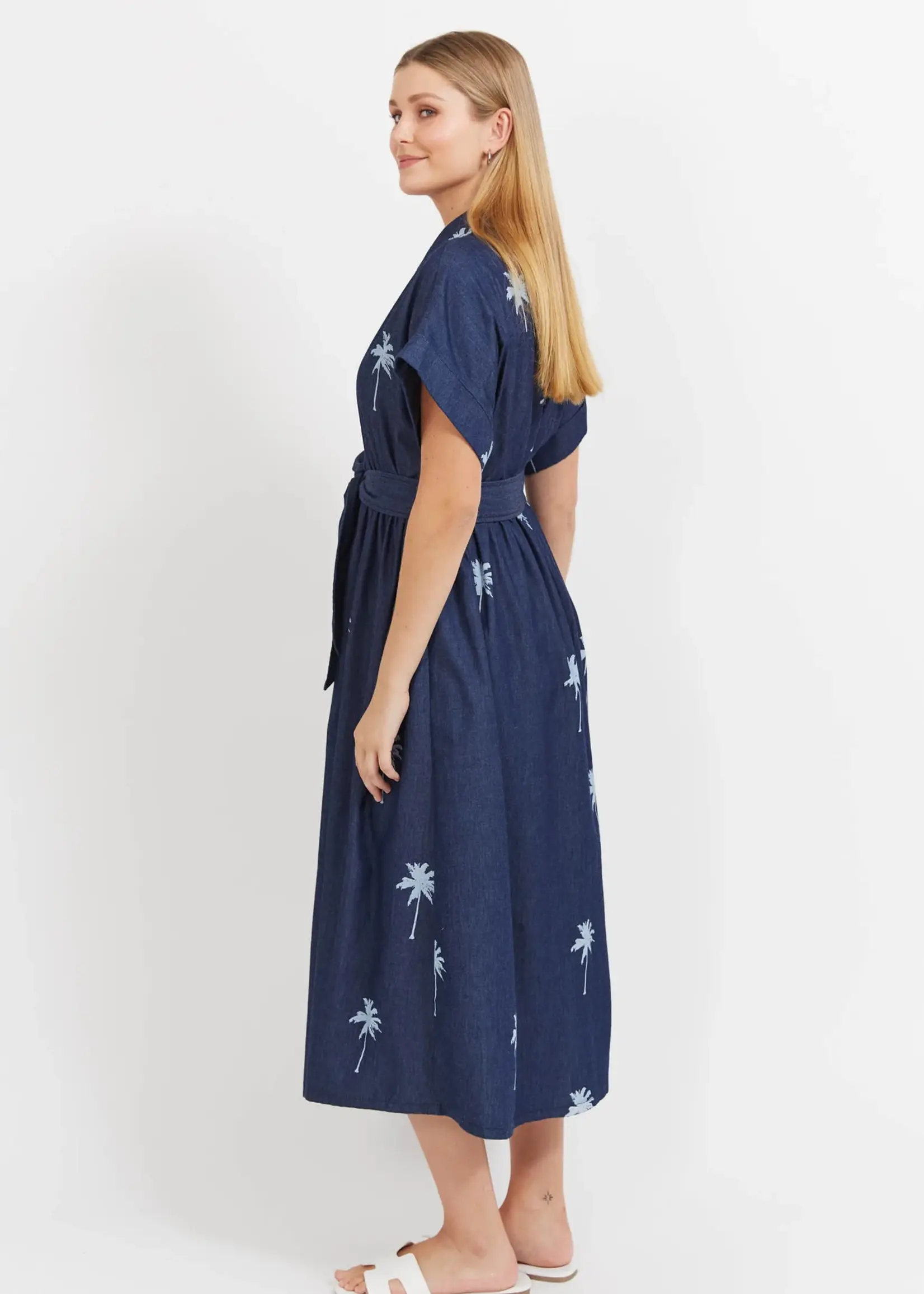 Haven Montego Denim Shirt Dress - Indigo