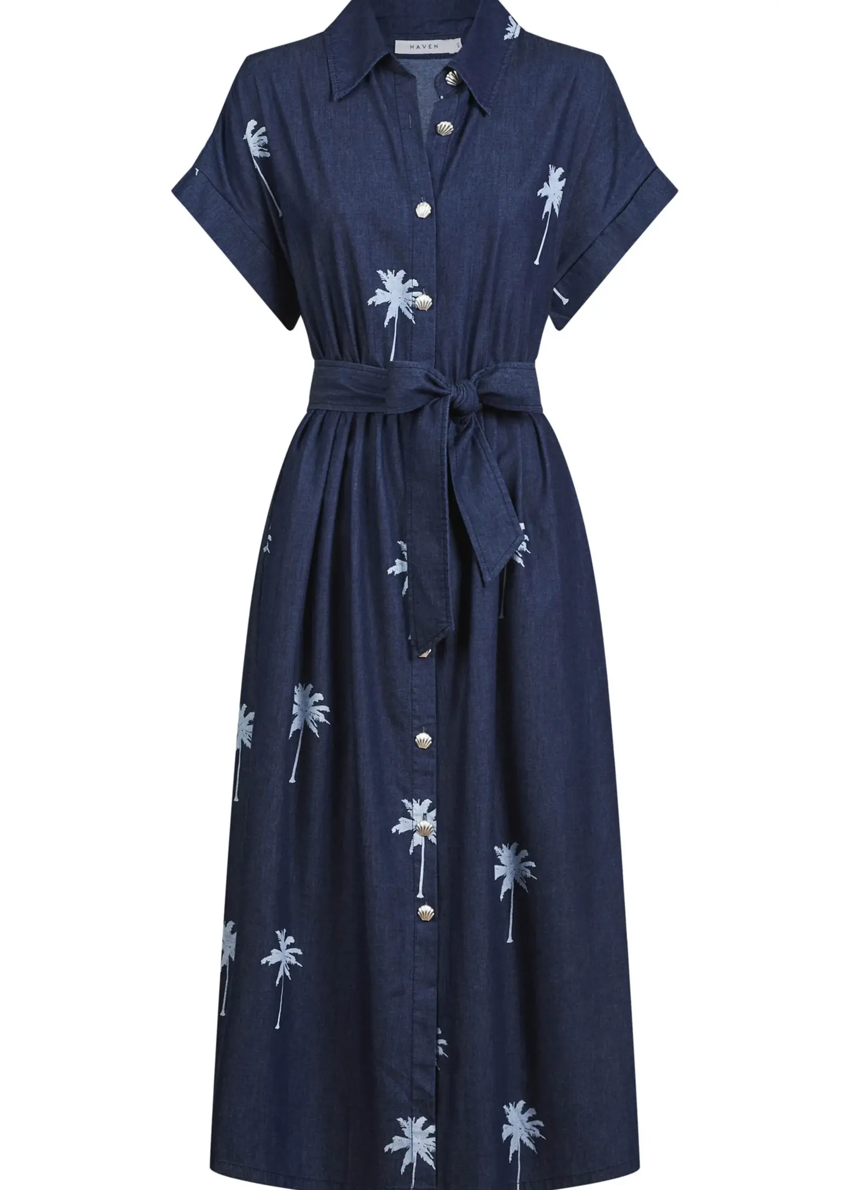 Haven Montego Denim Shirt Dress - Indigo