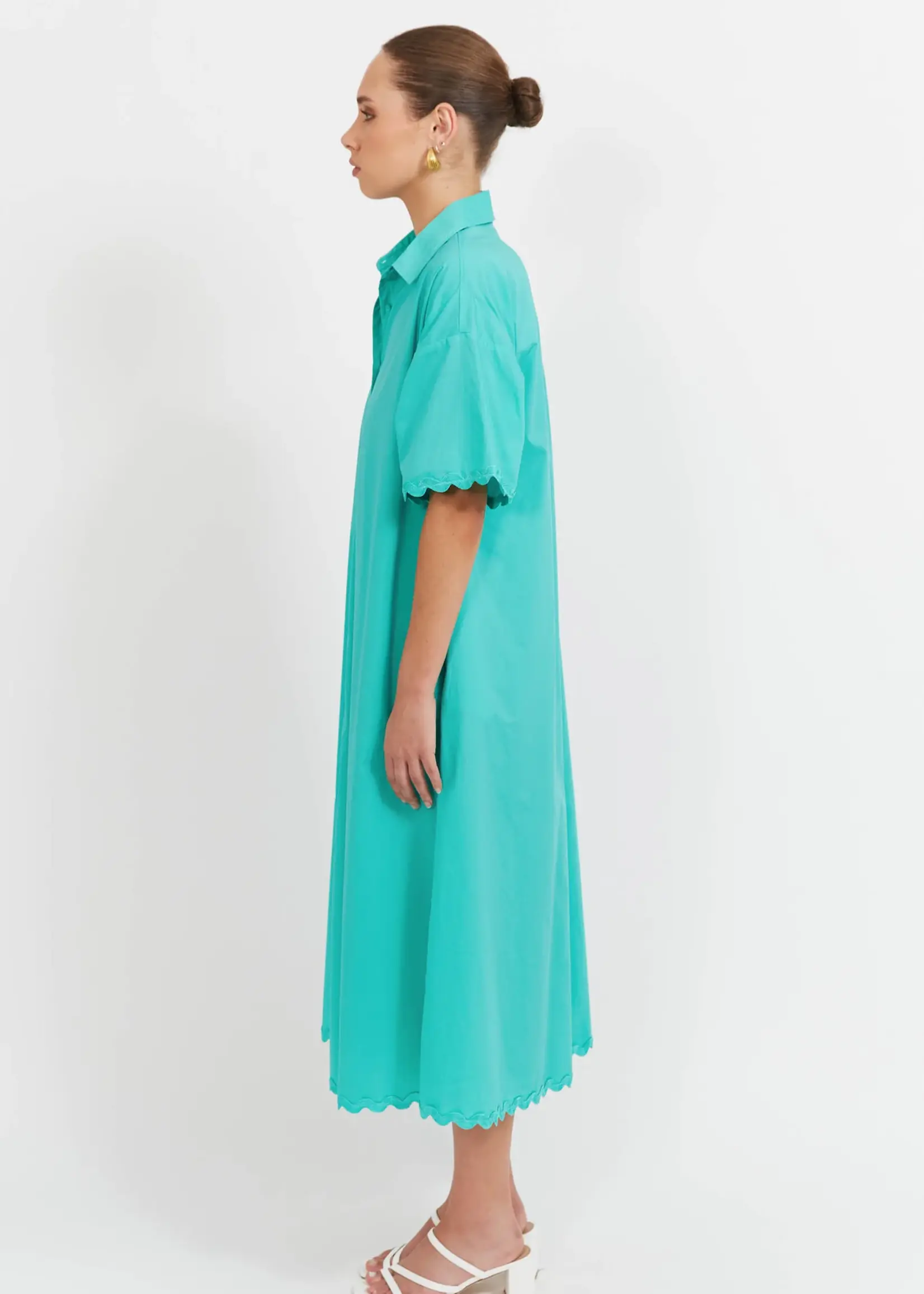 Haven Brasilia Shirt Dress - Mint