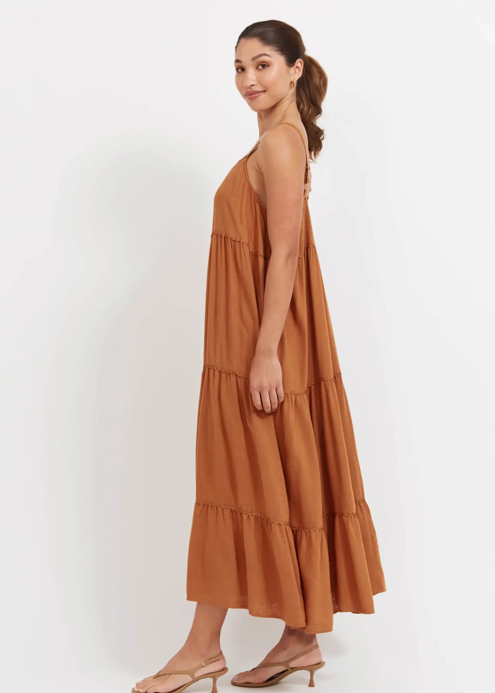 Haven Haiti Tank Maxi Dress - Tan