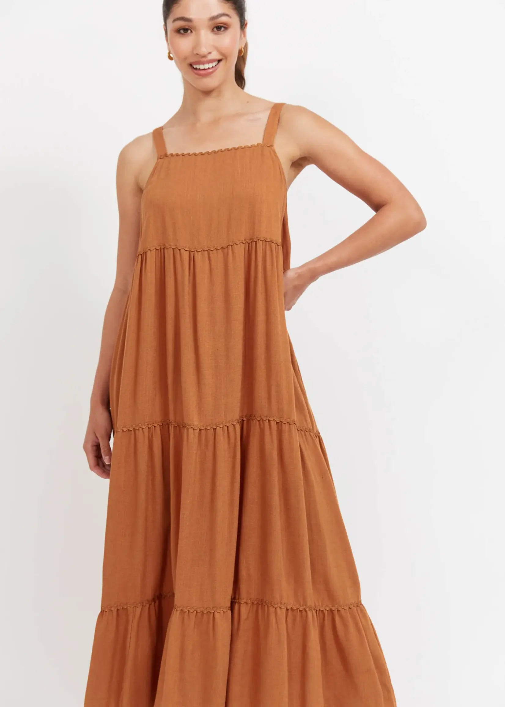 Haven Haiti Tank Maxi Dress - Tan