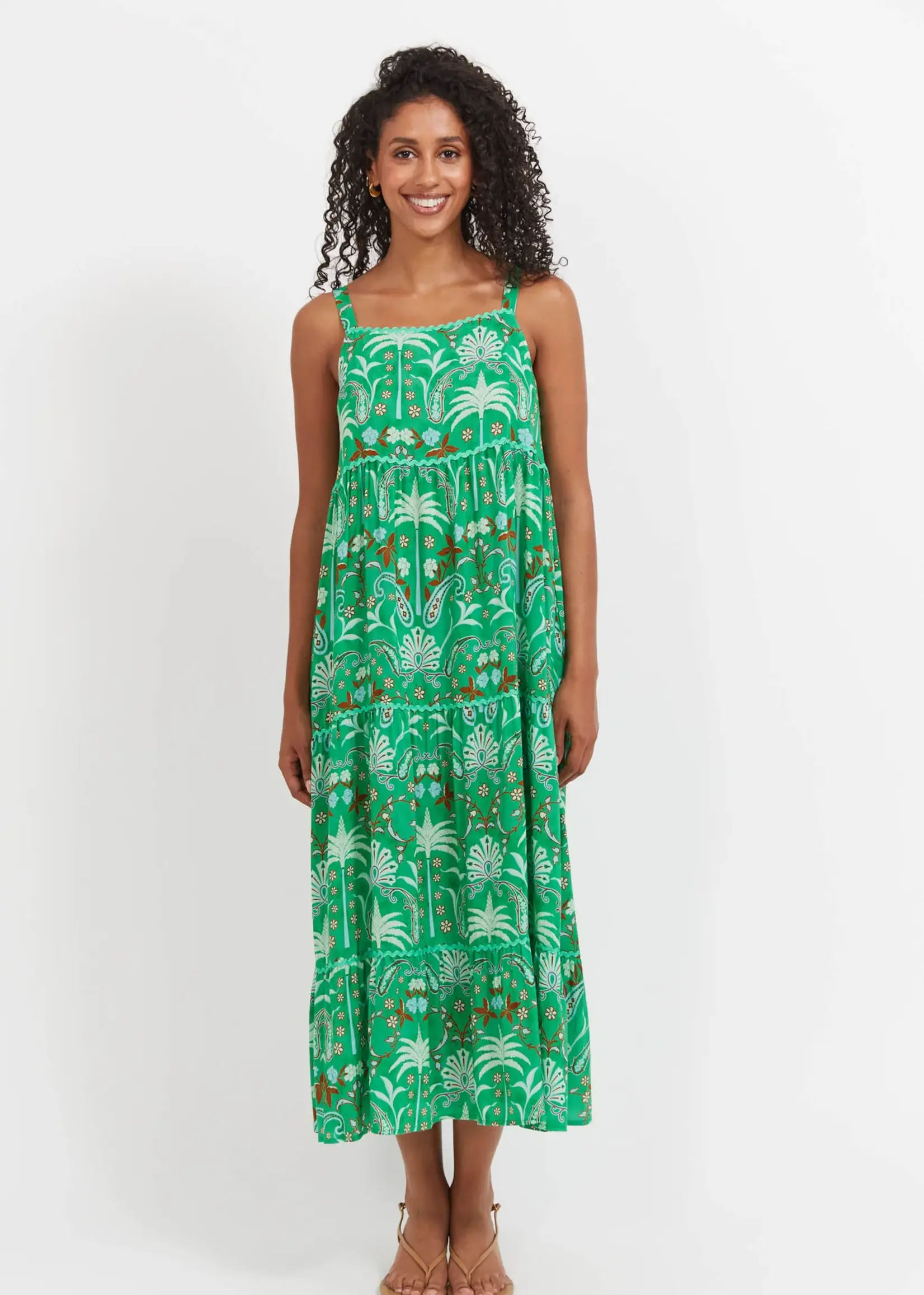 Haven Haiti Tank Maxi Dress - Palms