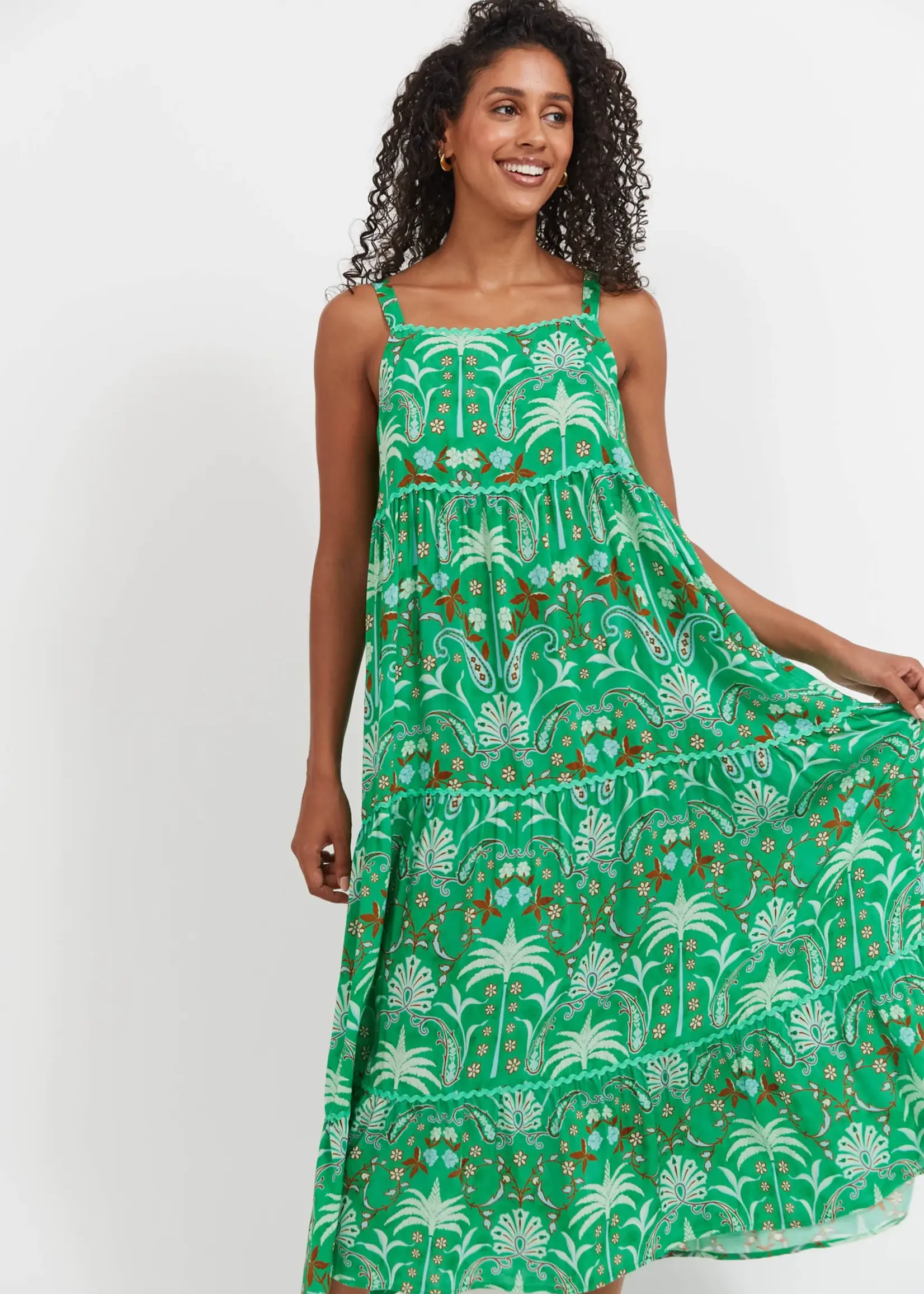 Haven Haiti Tank Maxi Dress - Palms