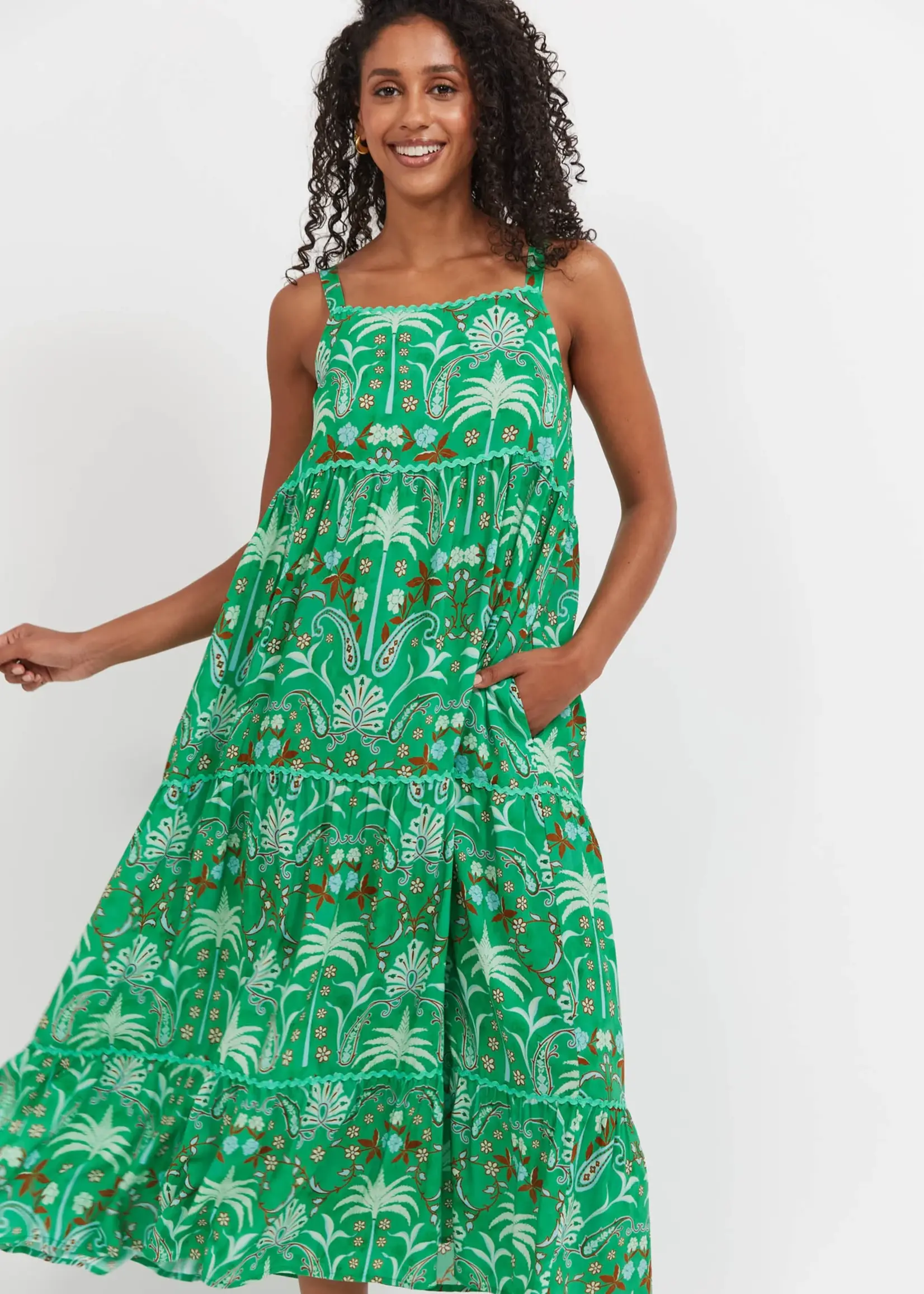 Haven Haiti Tank Maxi Dress - Palms