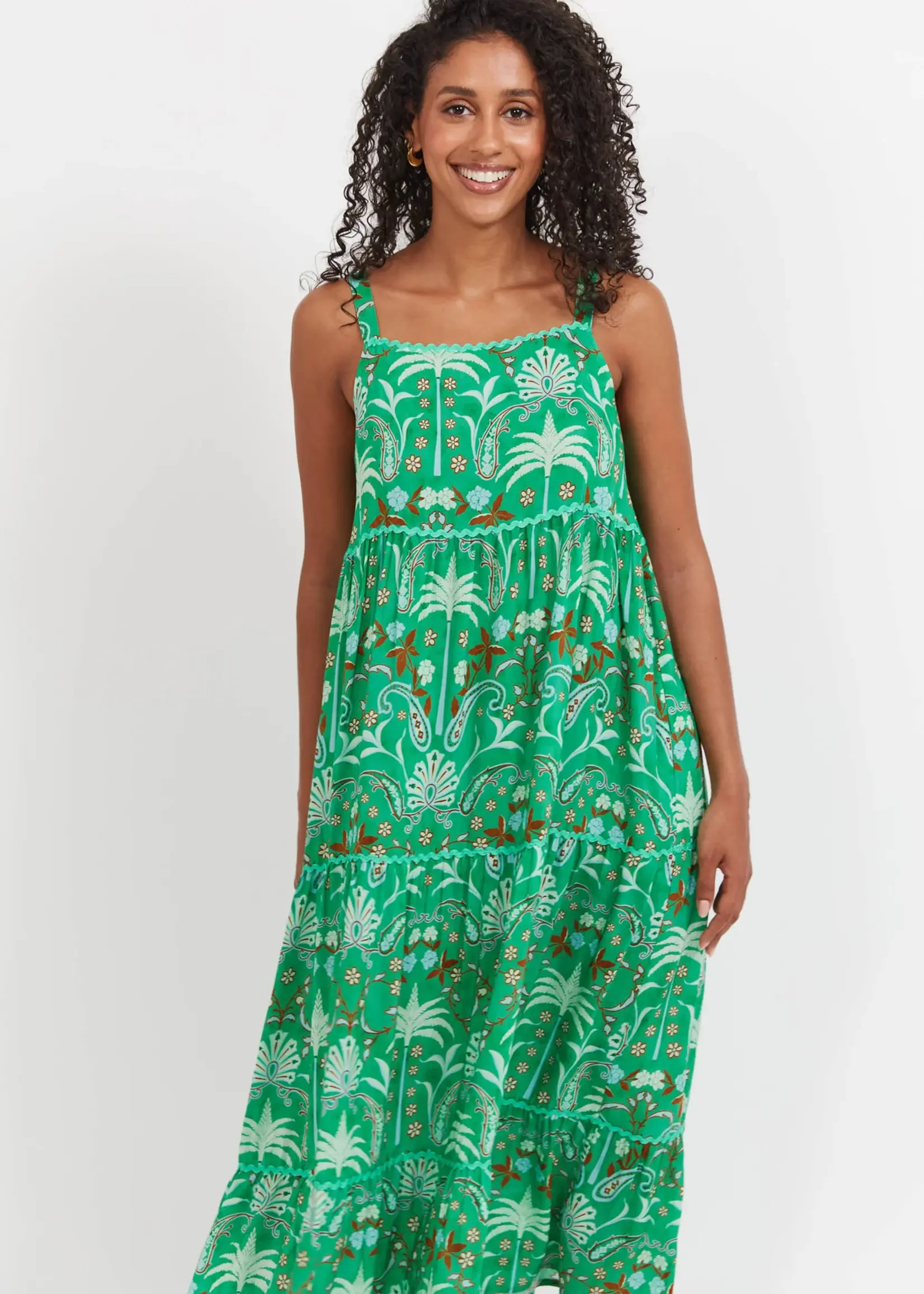 Haven Haiti Tank Maxi Dress - Palms