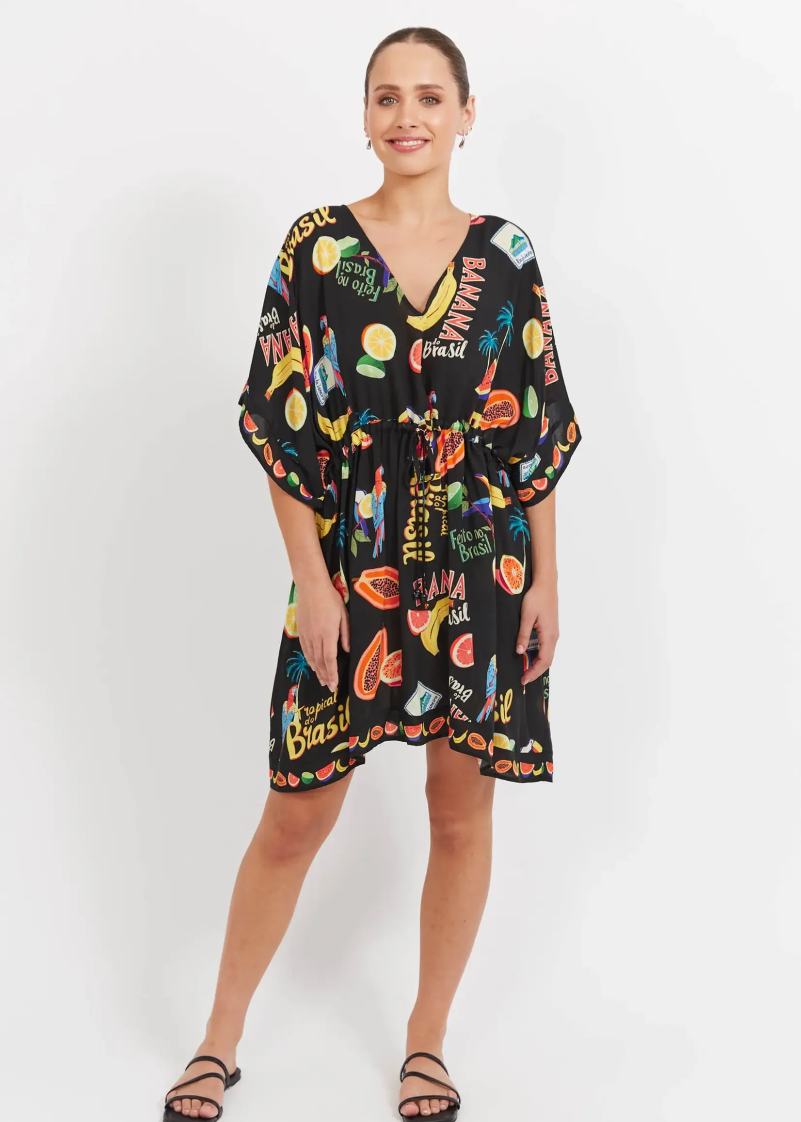 Haven Cabana Dress - Brasil Black