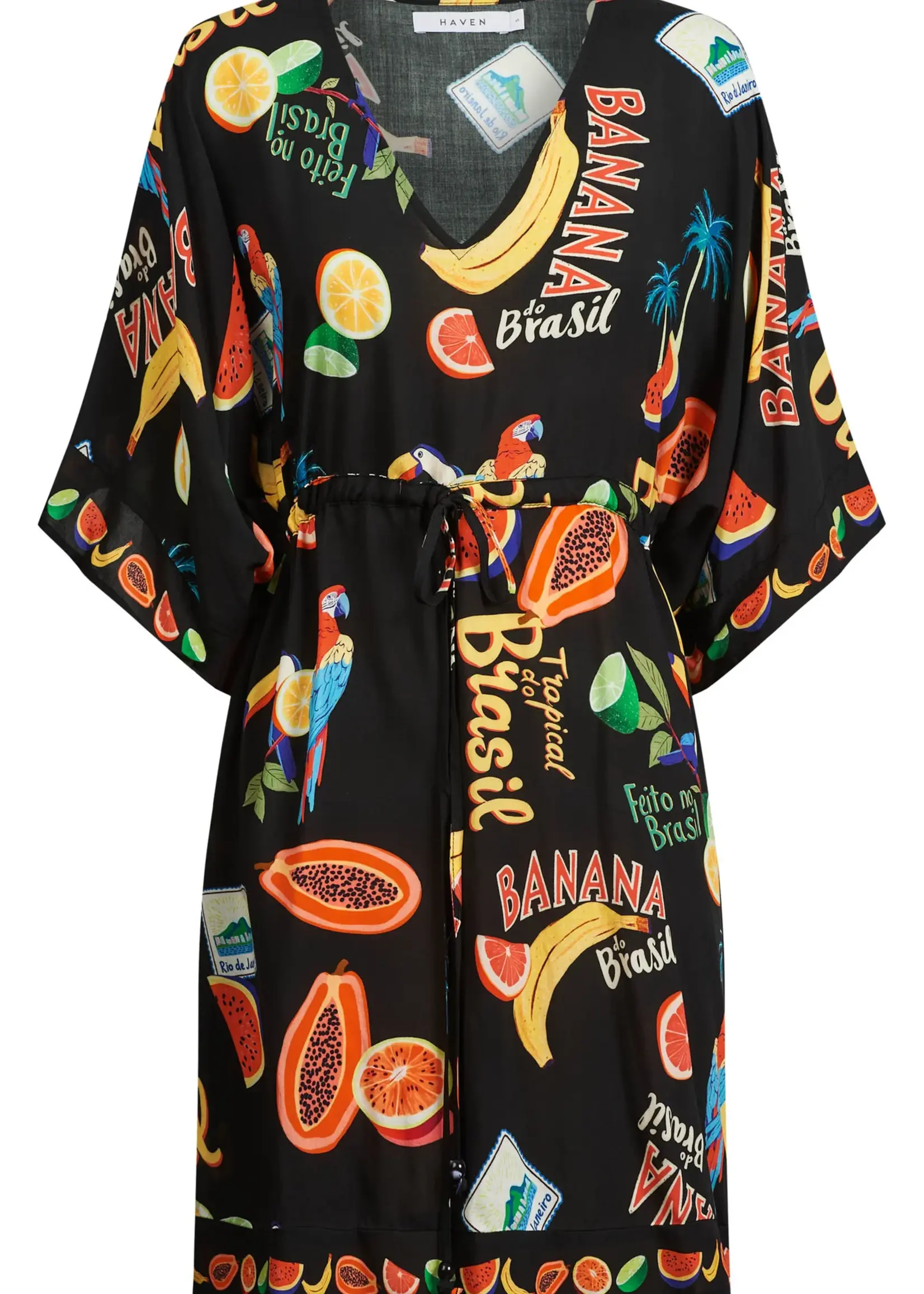 Haven Cabana Dress - Brasil Black