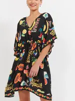 Haven Cabana Dress - Brasil Black