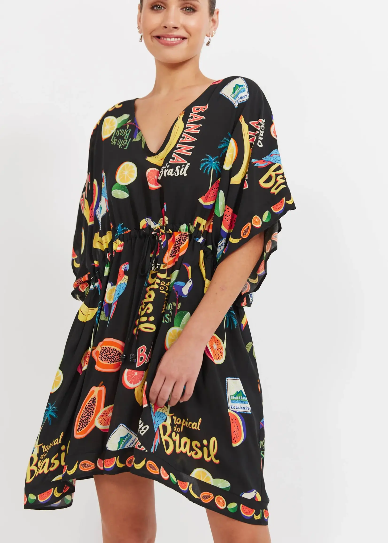 Haven Cabana Dress - Brasil Black