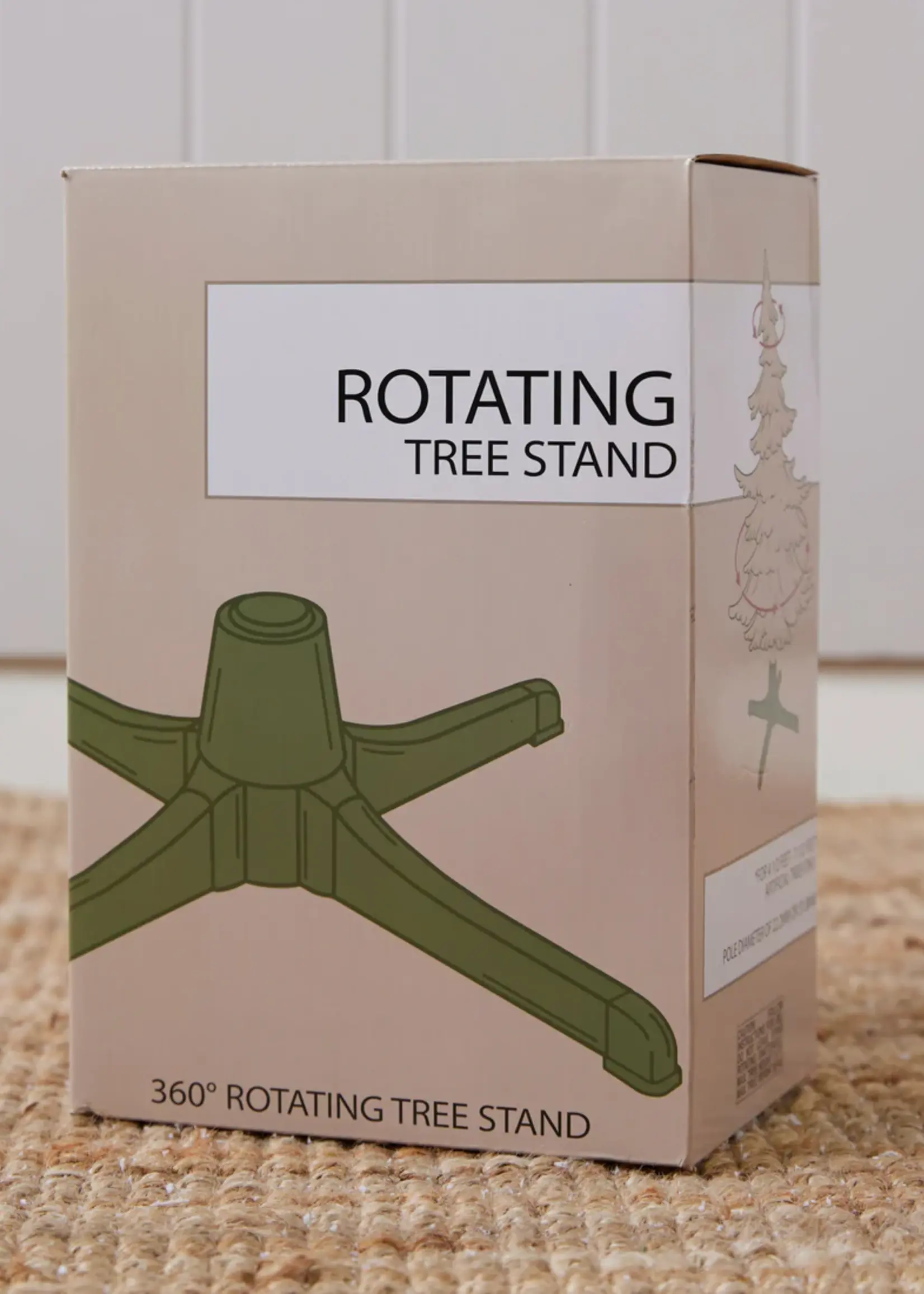 Rotating Base For Pre-Lit Christmas Tree