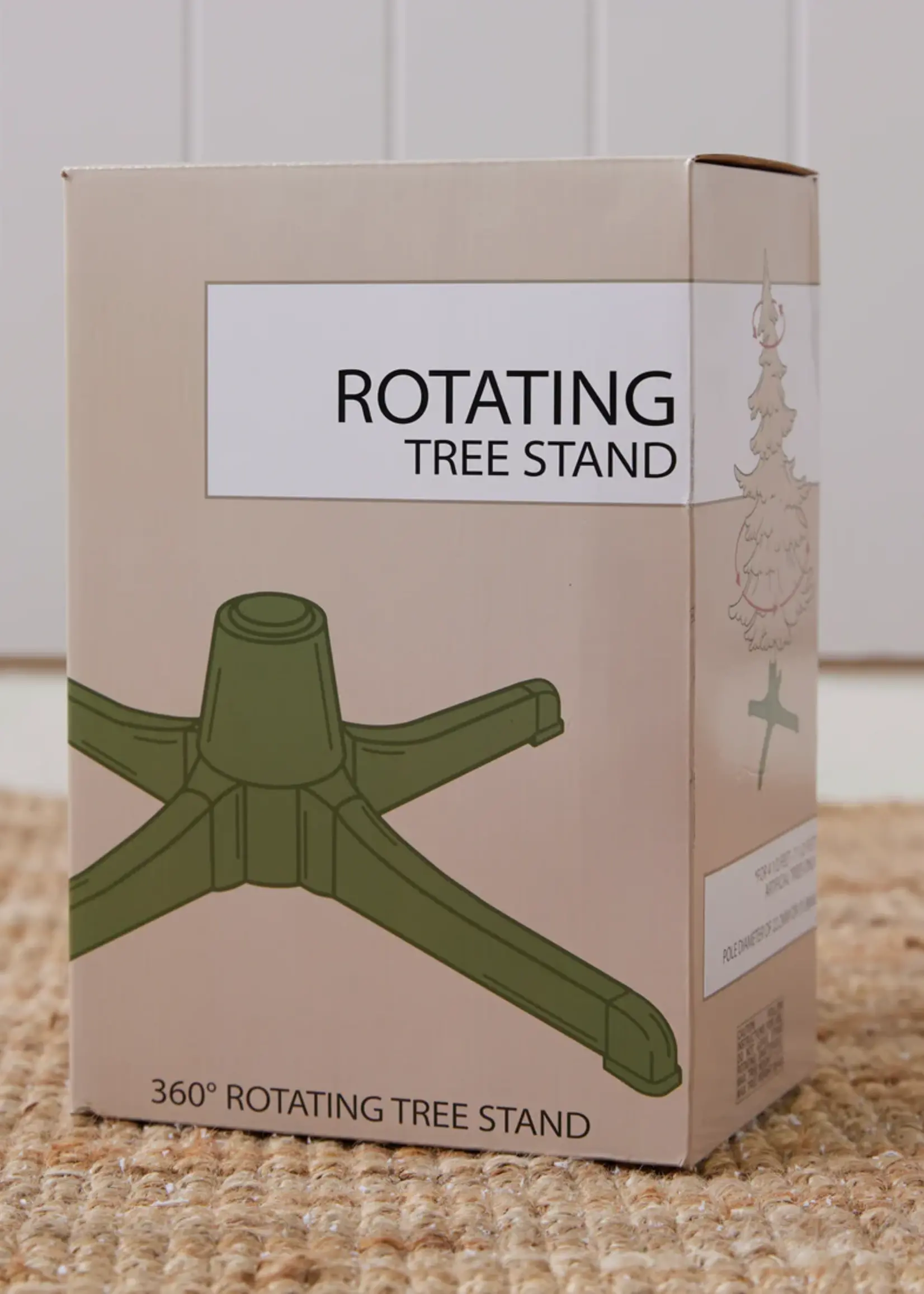 Rotating Base For Pre-Lit Christmas Tree