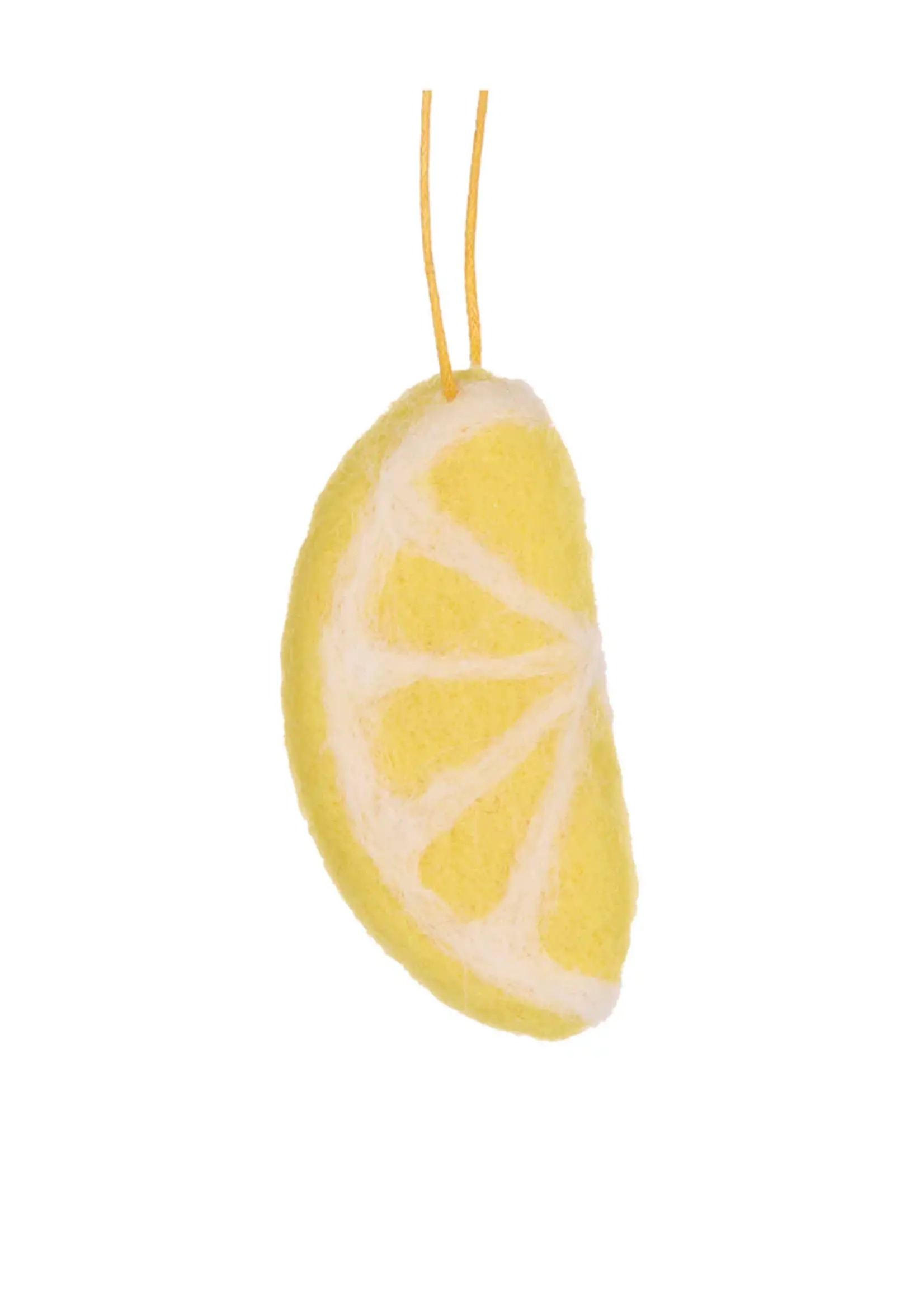 Holly and Ivy Wool Lemon Slice