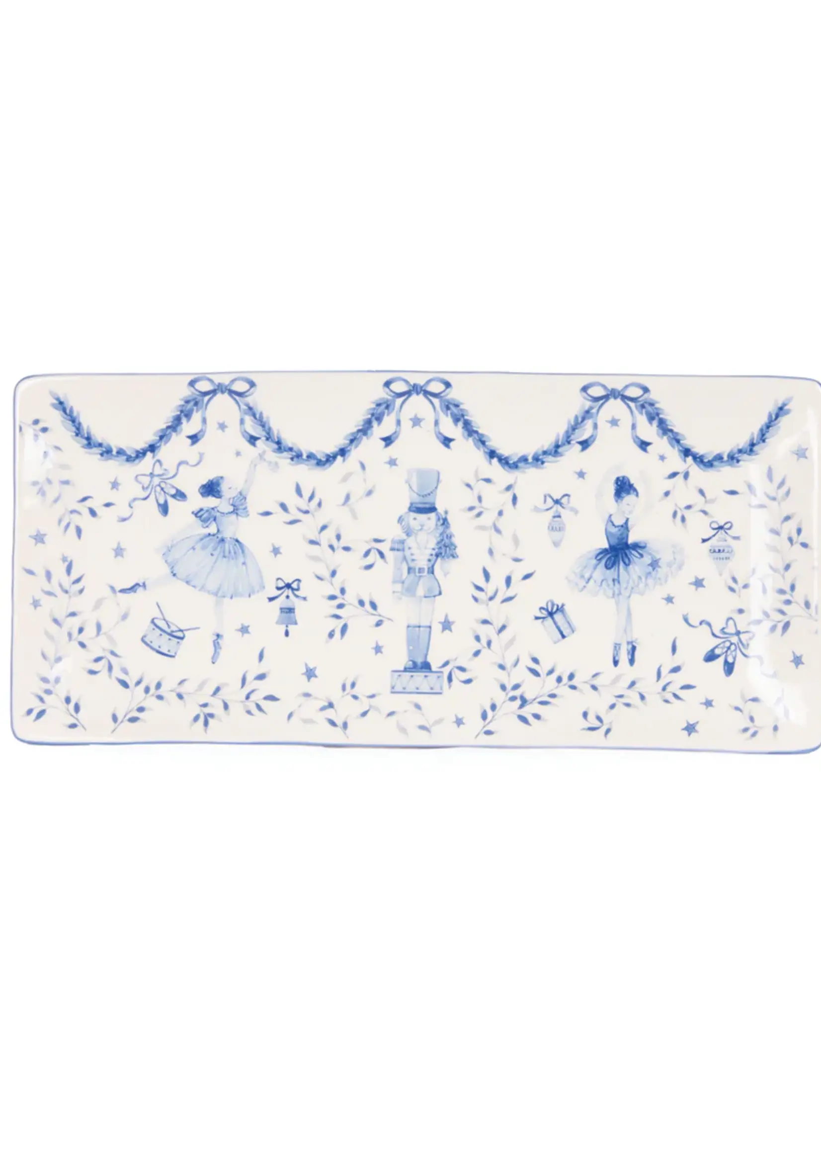 Holly and Ivy Nutcracker Wonderland Sandwich Plate