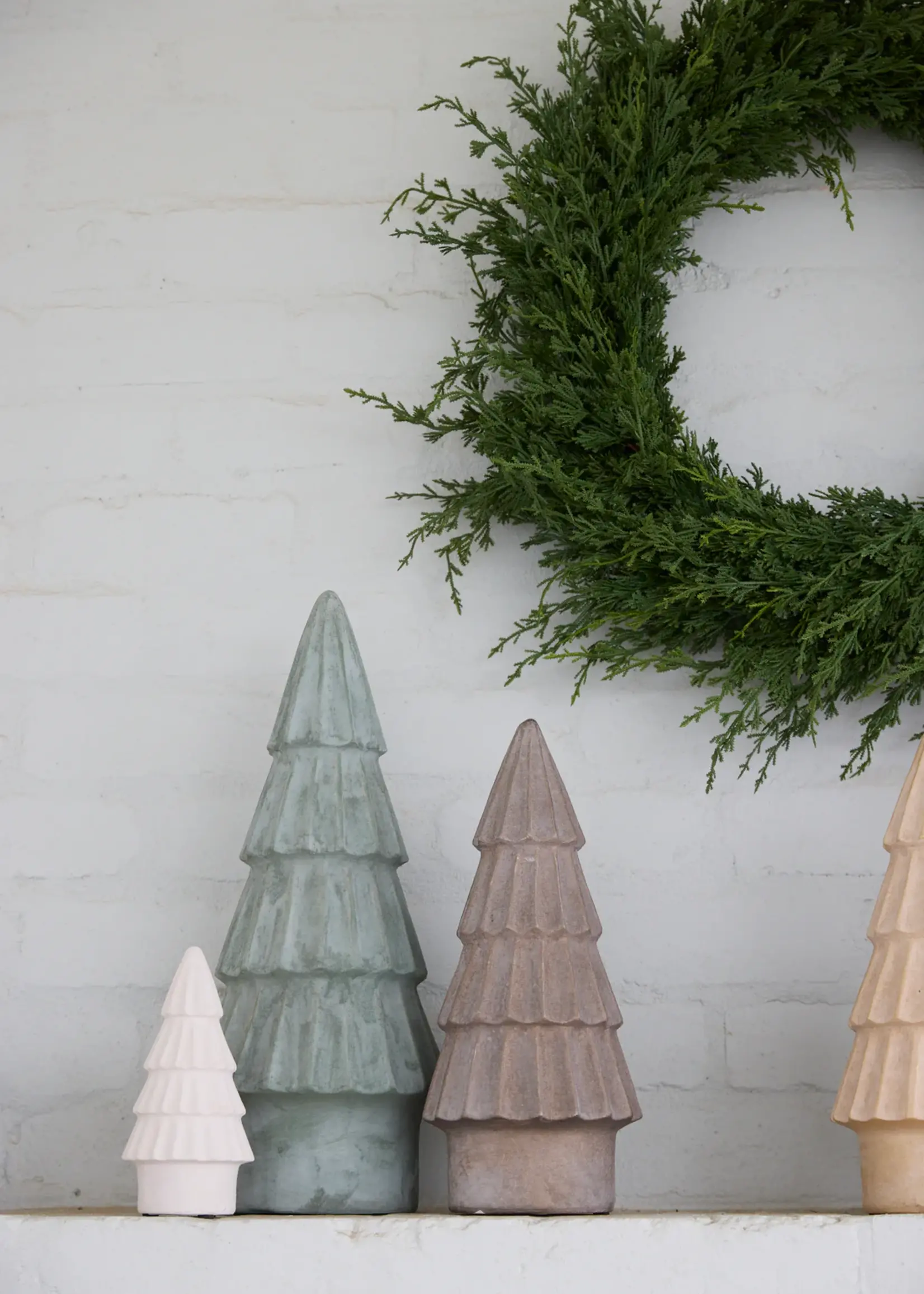 20 Cm White Minimal Tree