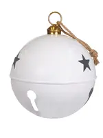 Holly and Ivy 50 Cm Gloss White Bell