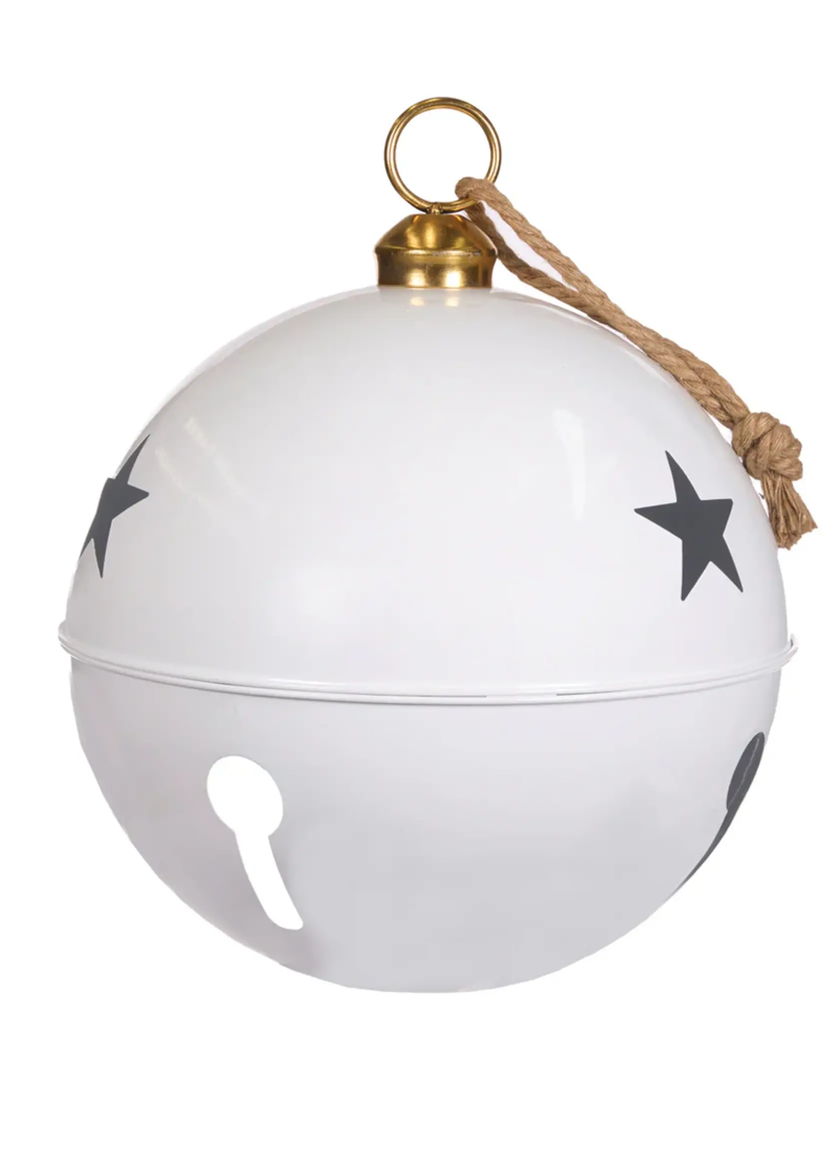 Holly and Ivy 50 Cm Gloss White Bell