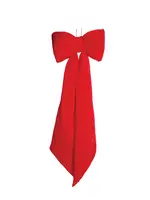 Red Elongated Bow