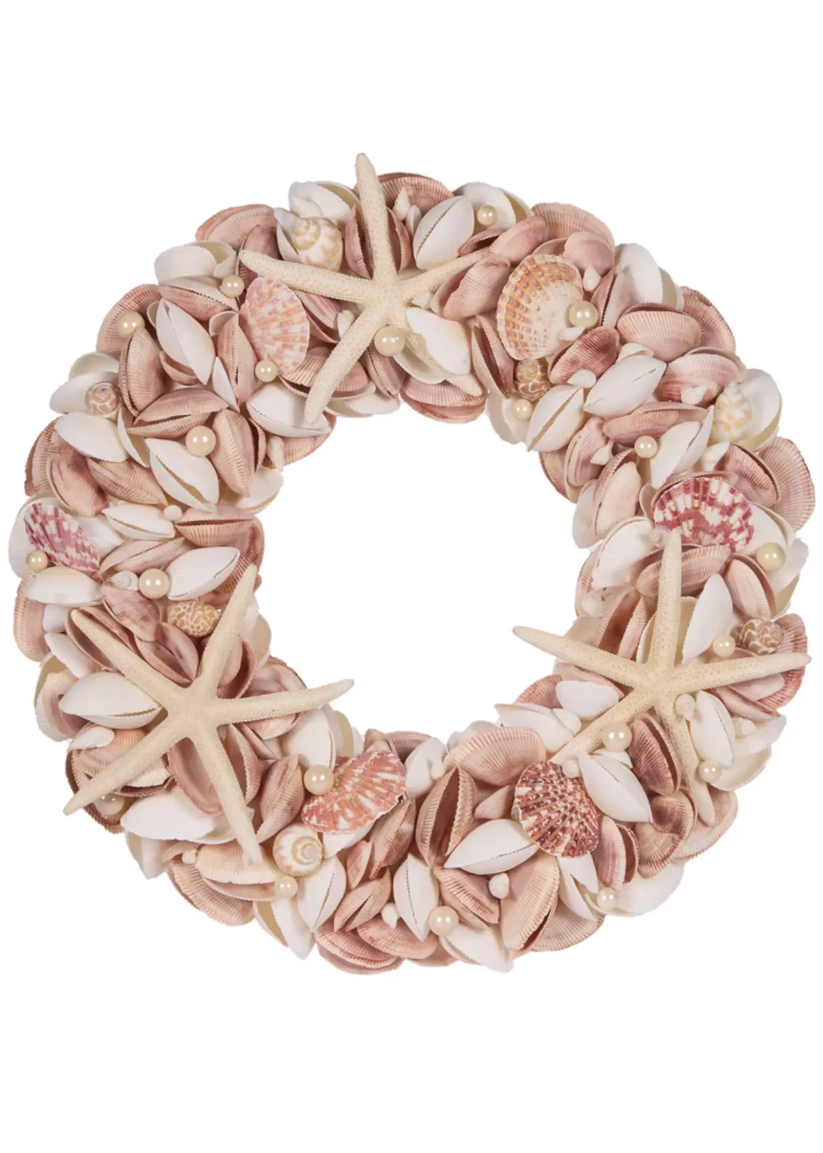44 Cm Clam Starfish Wreath