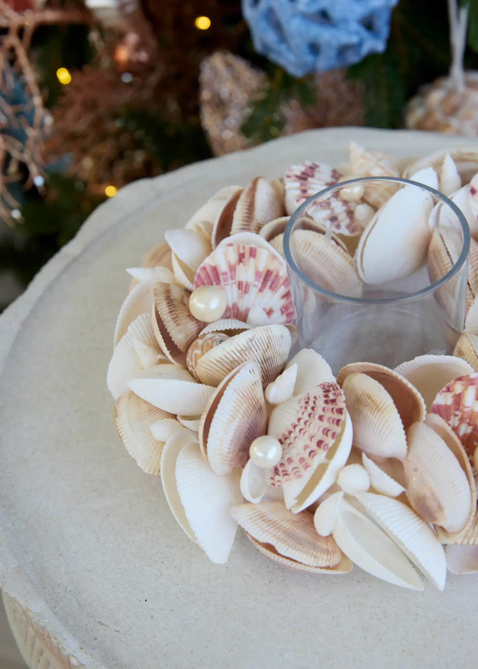 24 Cm Clam Candle Holder