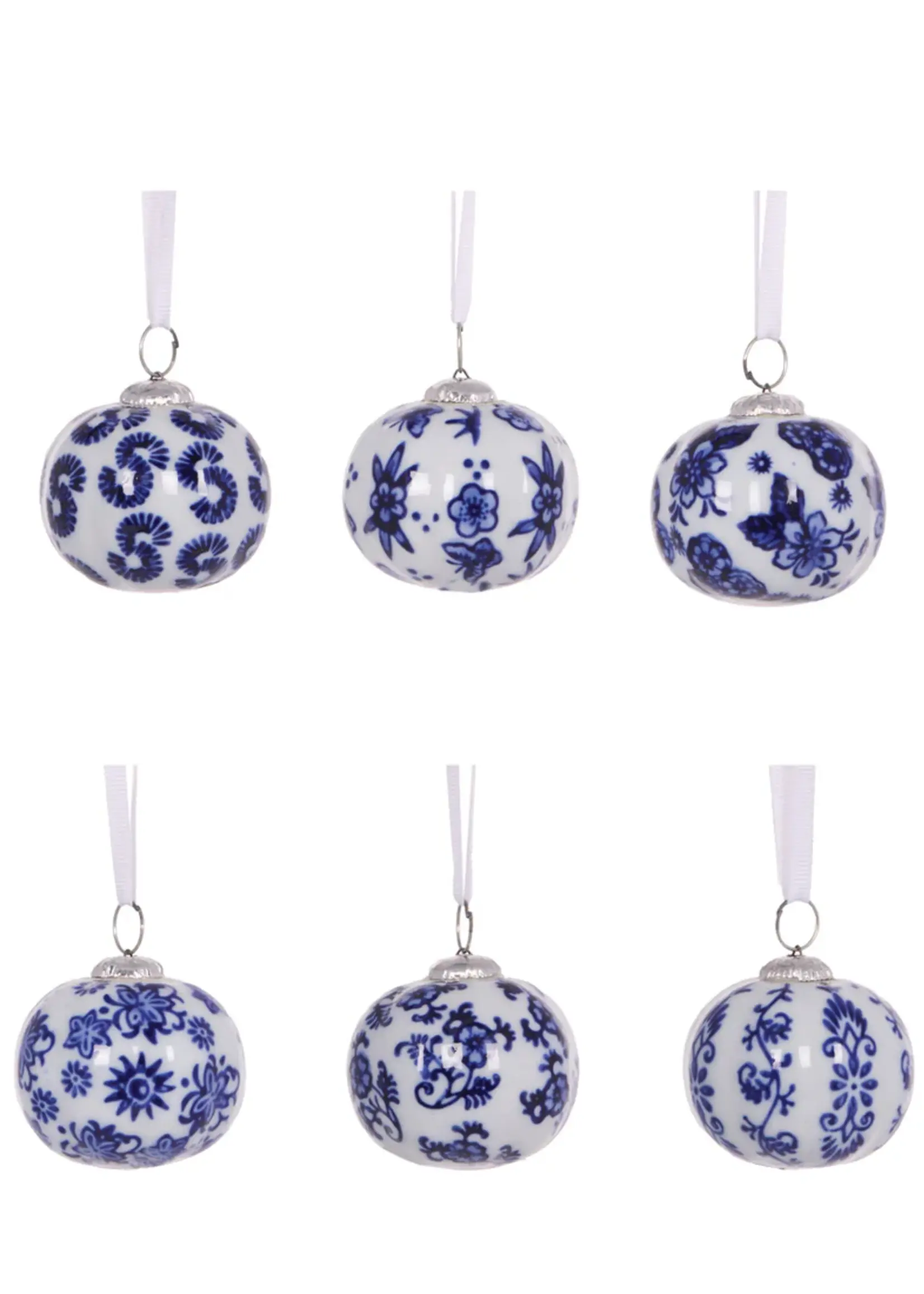 Holly and Ivy Chinoiserie Baubles Hanging
