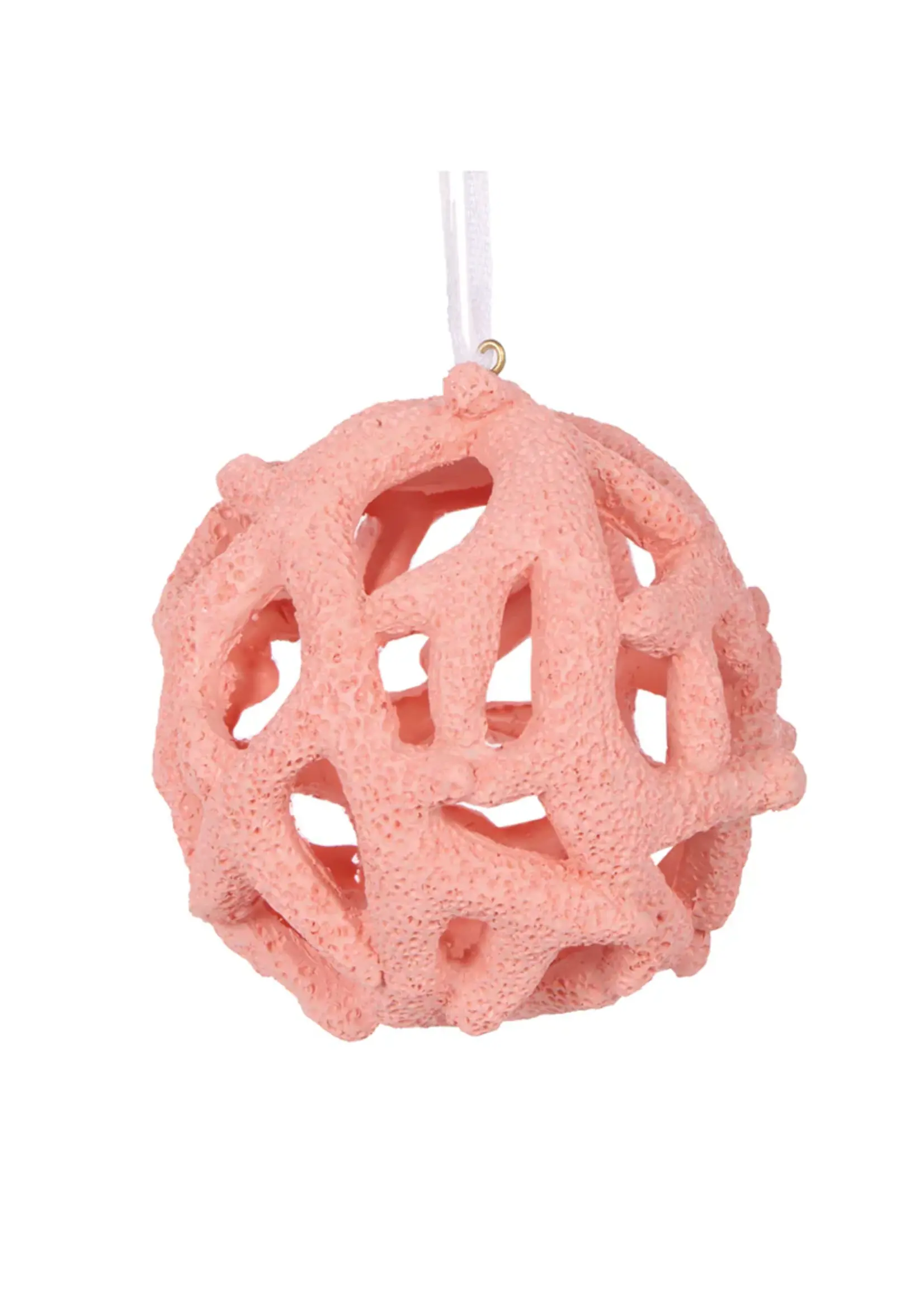 Holly and Ivy Coral Bauble