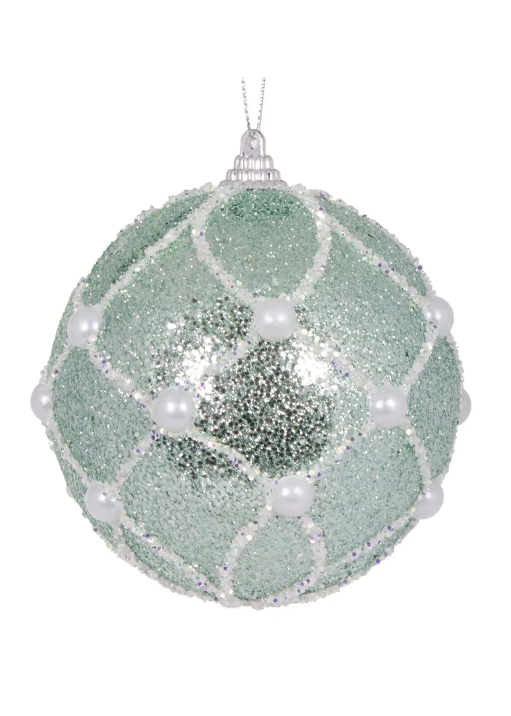 Holly and Ivy Pearl Quilted Sea Bauble