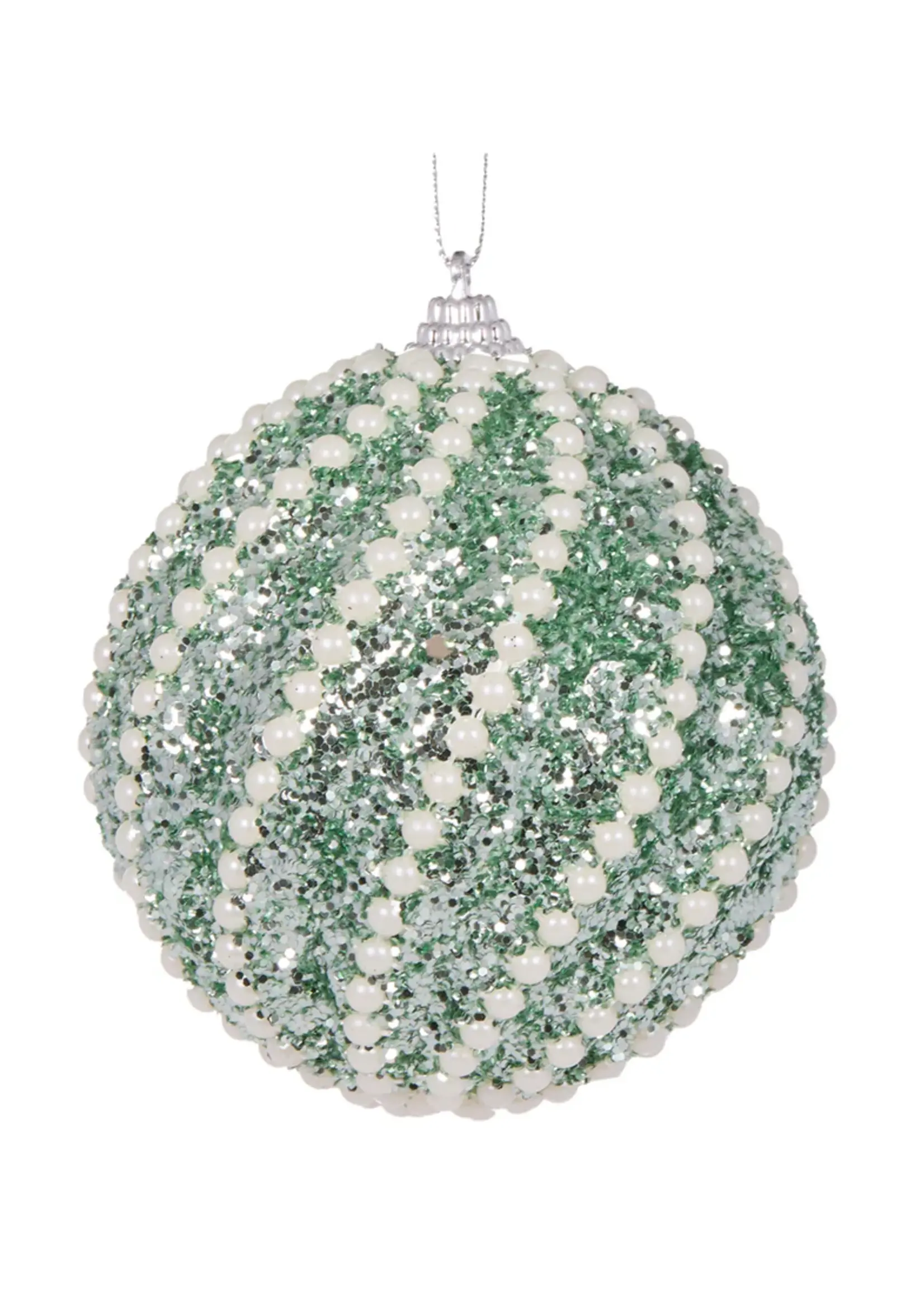 Holly and Ivy Sea Pearl Swirl Bauble