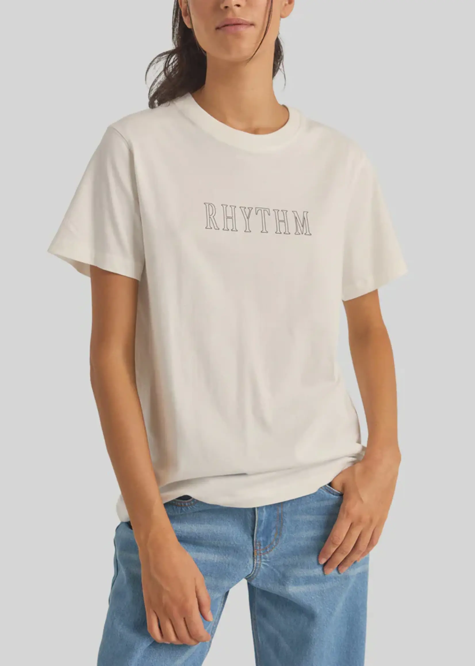 Rhythm Flagship Boyfriend T-Shirt - White