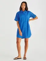 Steva Shirt Dress - Bright Blue