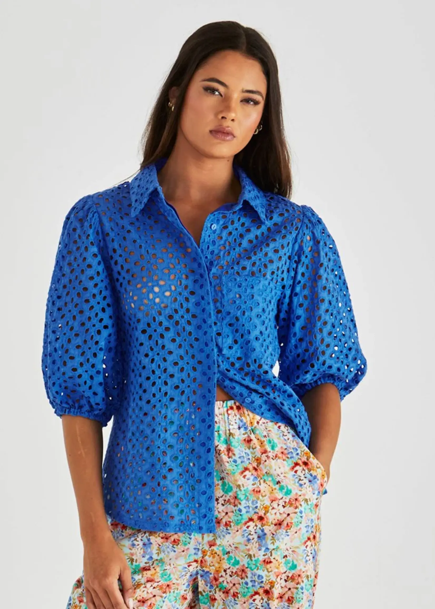 Sass Steva Shirt - Bright Blue