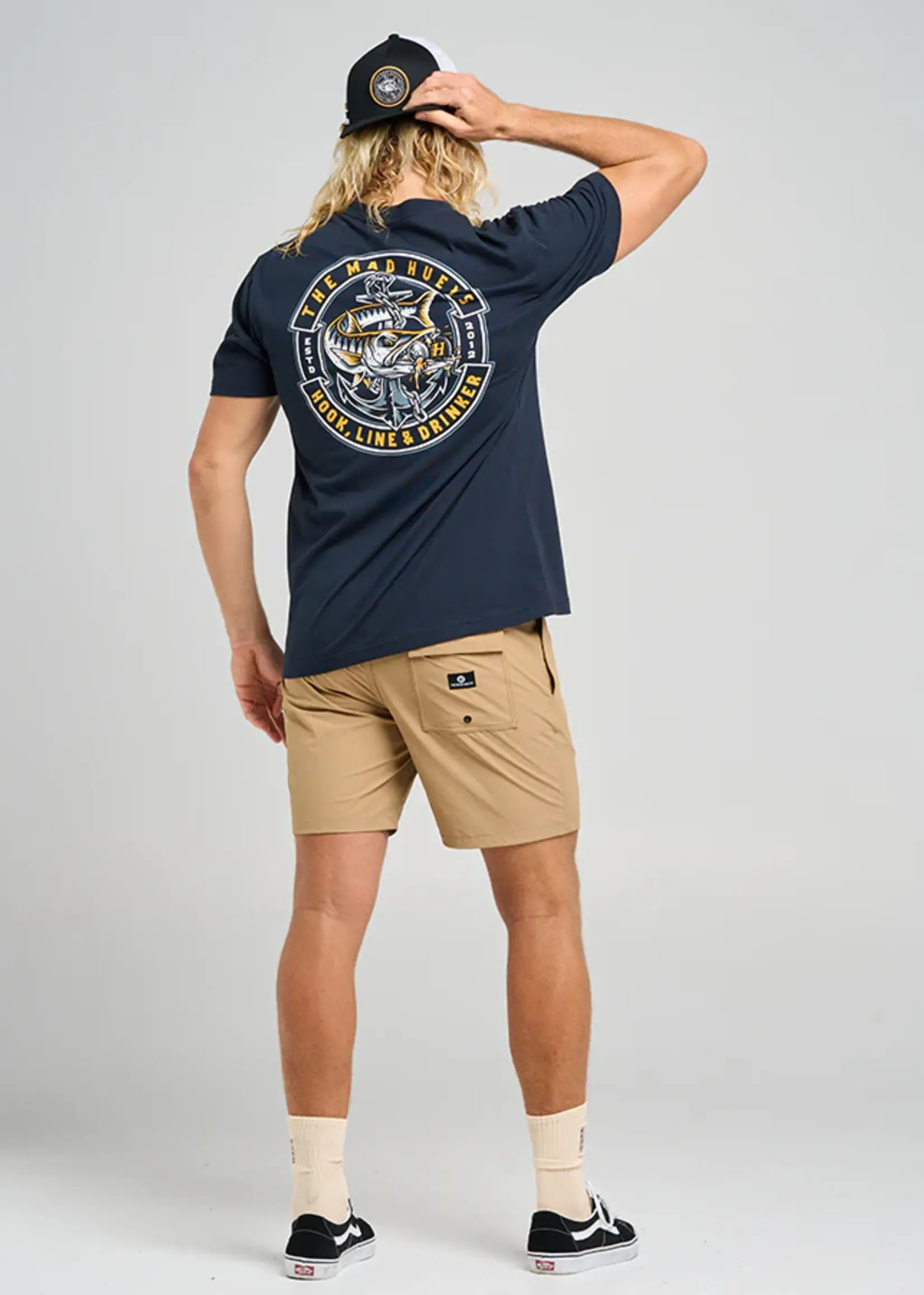 Mad Hueys Hooked Cuda Tee - Navy