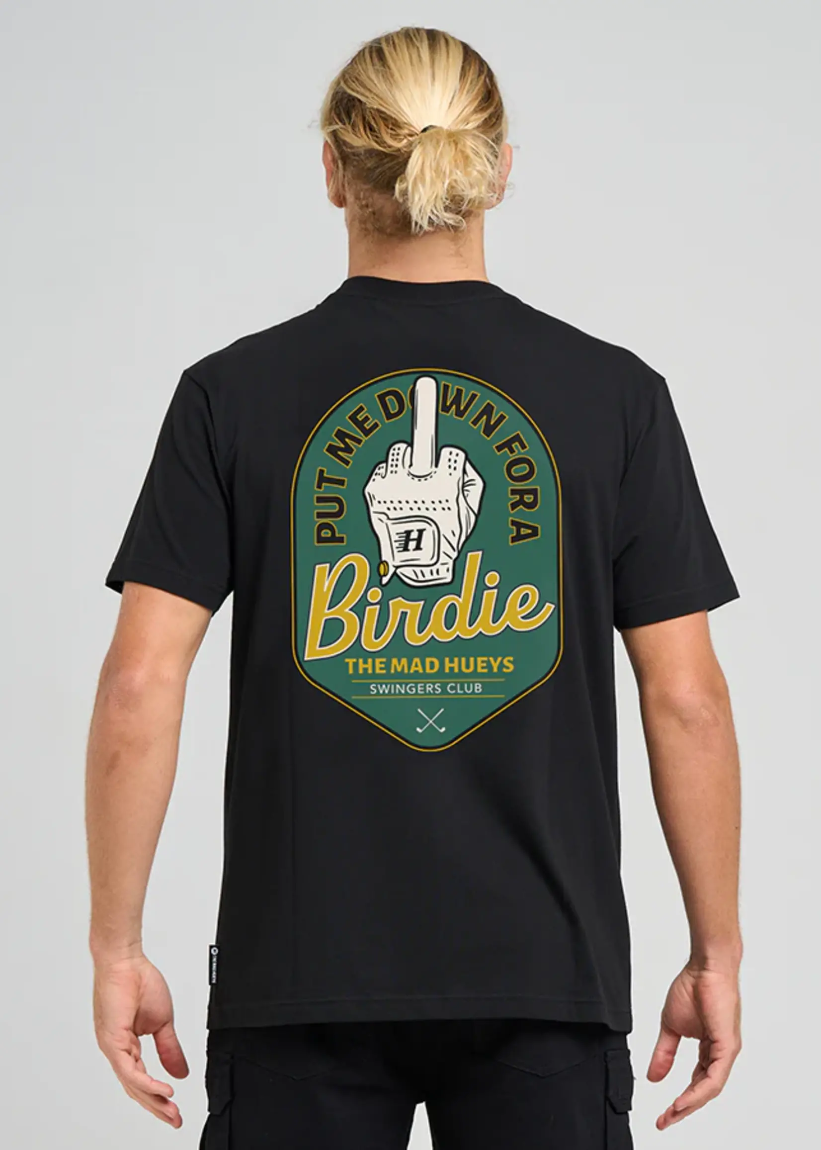 Mad Hueys Birdie Tee - Black