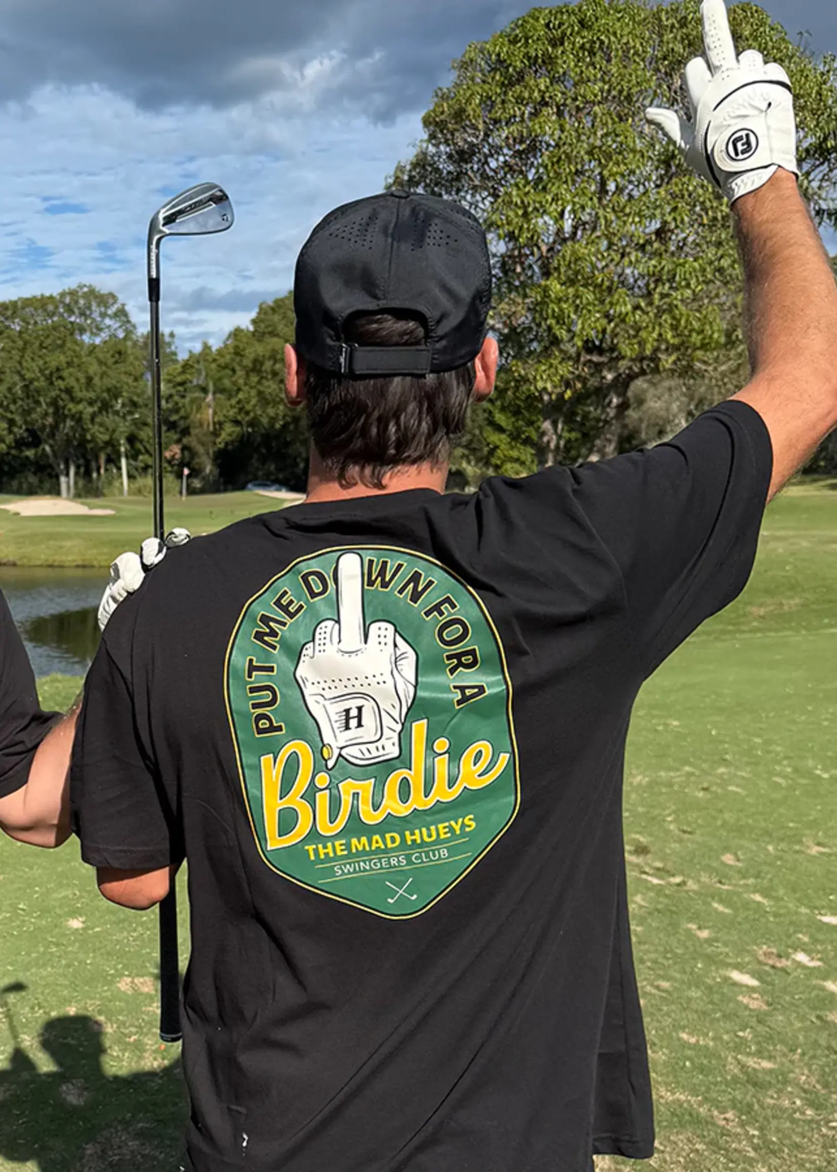Mad Hueys Birdie Tee - Black