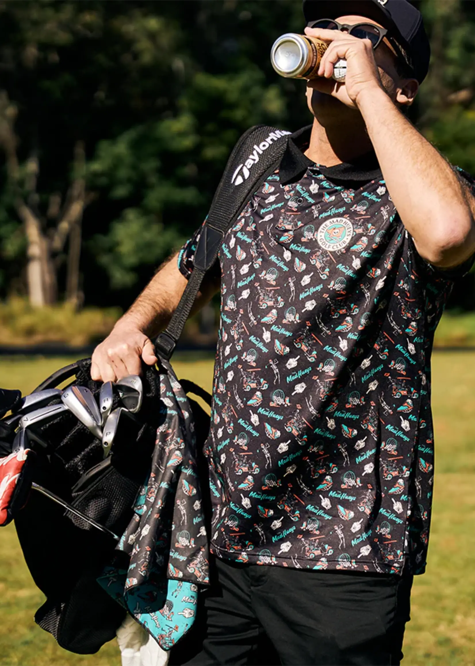 Mad Hueys Hueys Golf Polo - Black