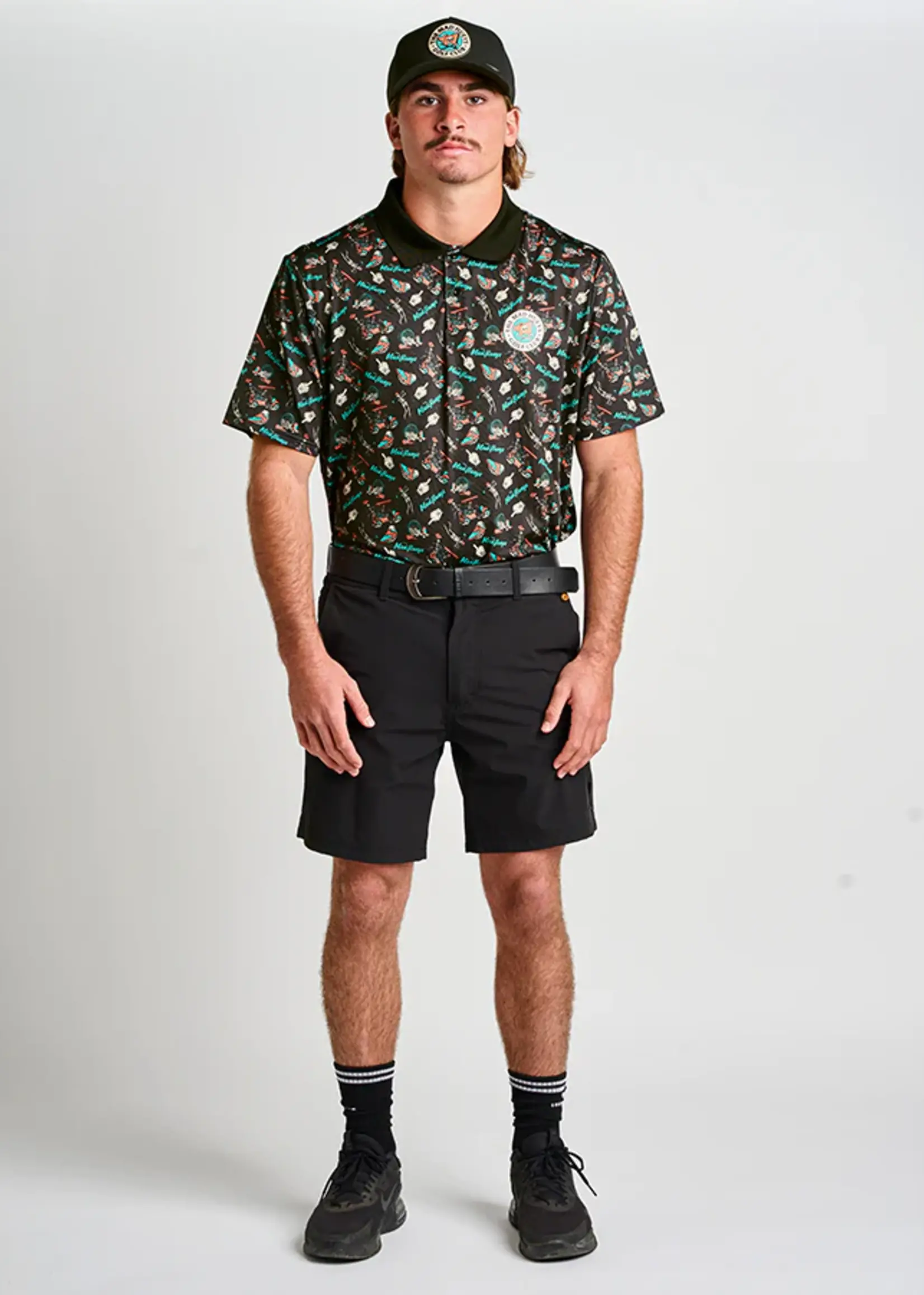 Mad Hueys Hueys Golf Polo - Black