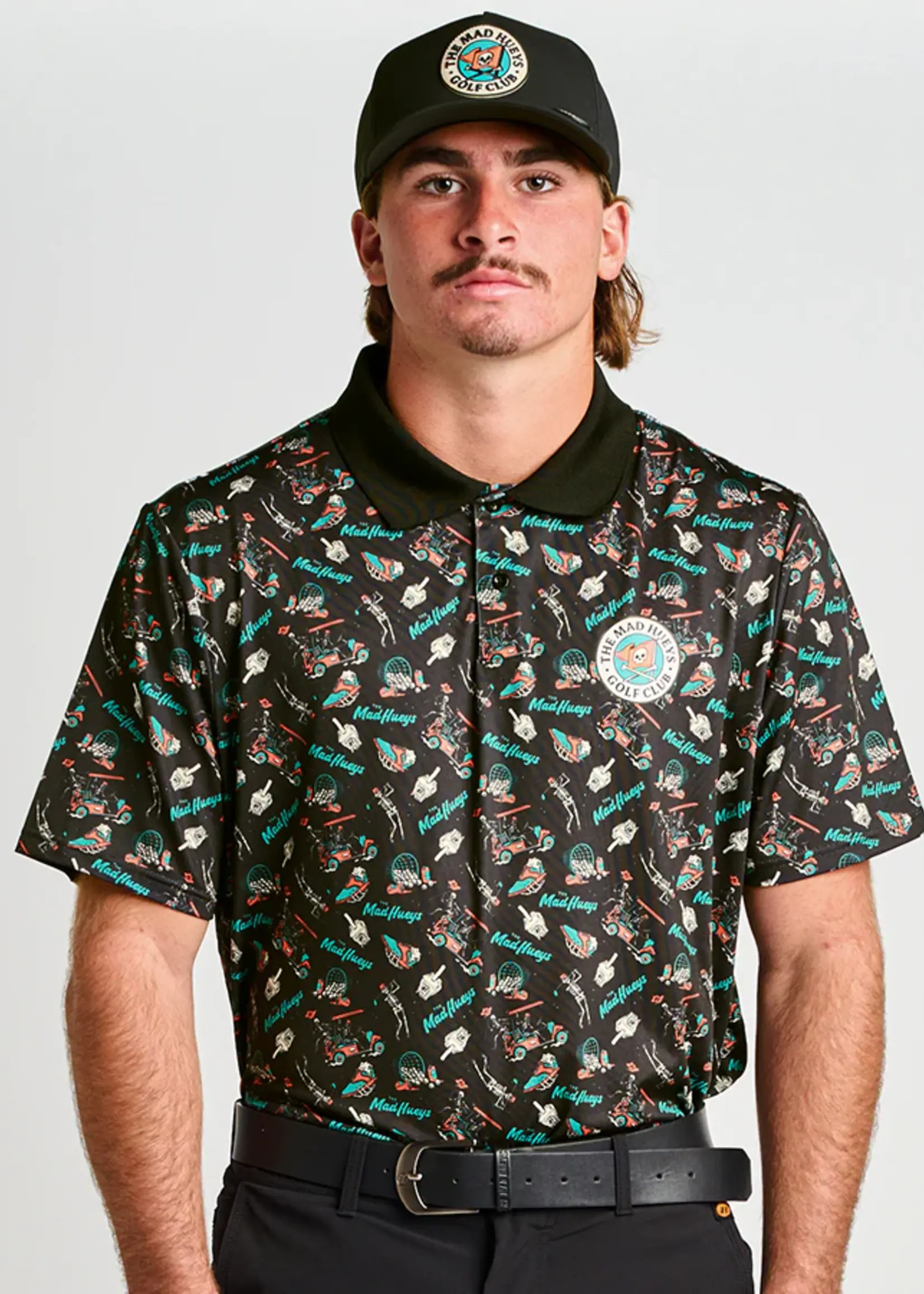 Mad Hueys Hueys Golf Polo - Black